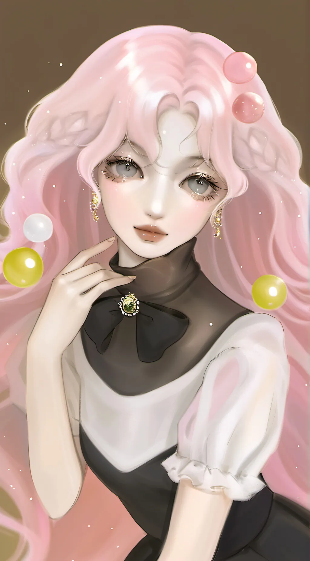 ai character: rose background