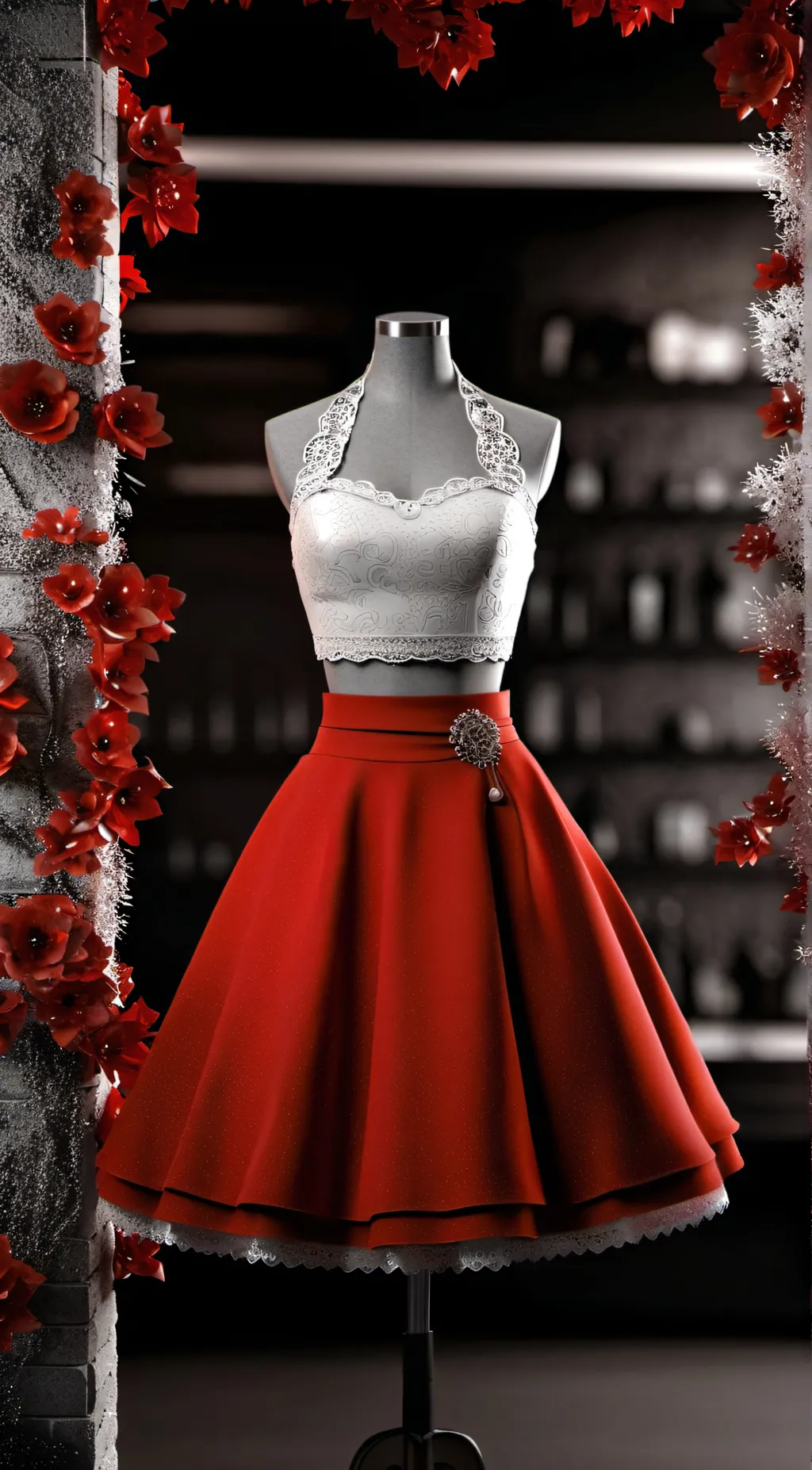 ai character: mystery dress background