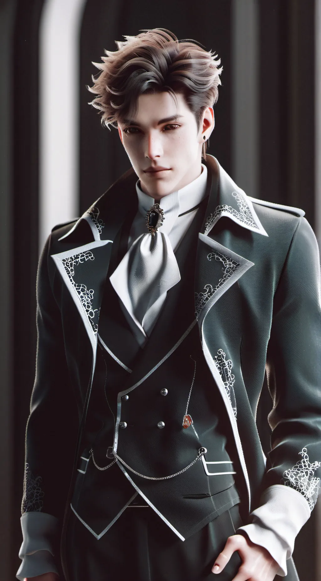 ai character: rusty background