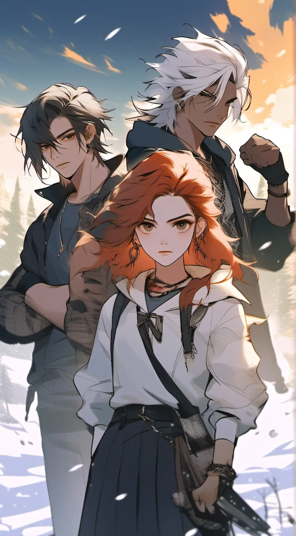 ai character: James, Carl, Lucie background