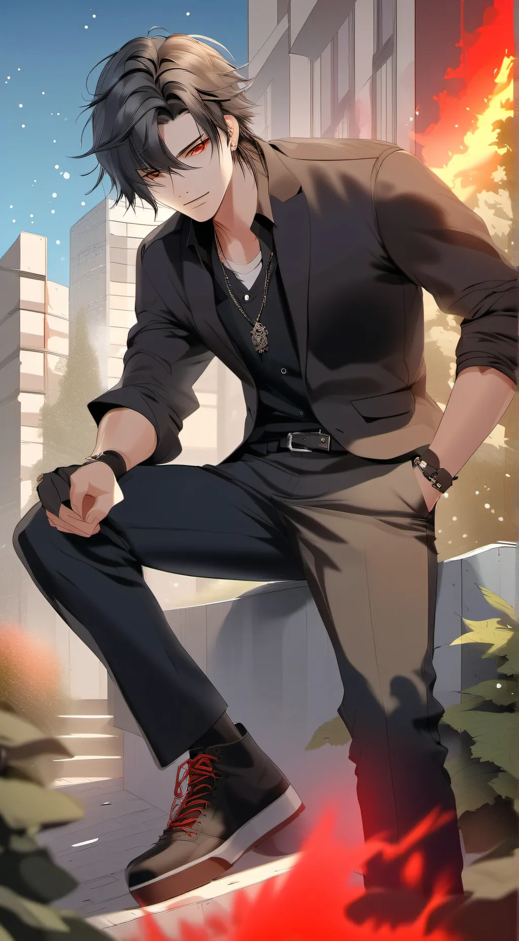 ai character: Kay Becktion background