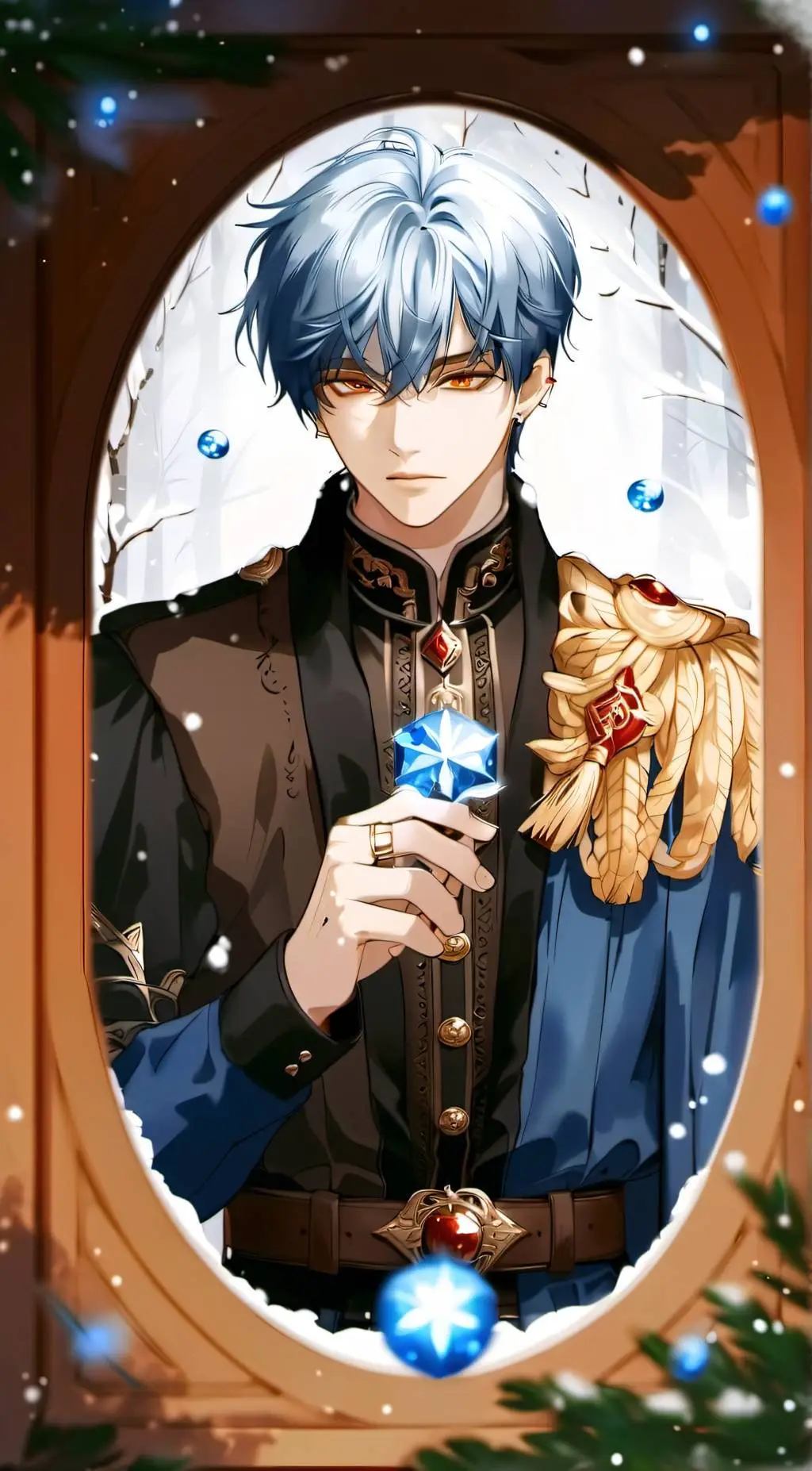 ai character: King Avedon Frost background