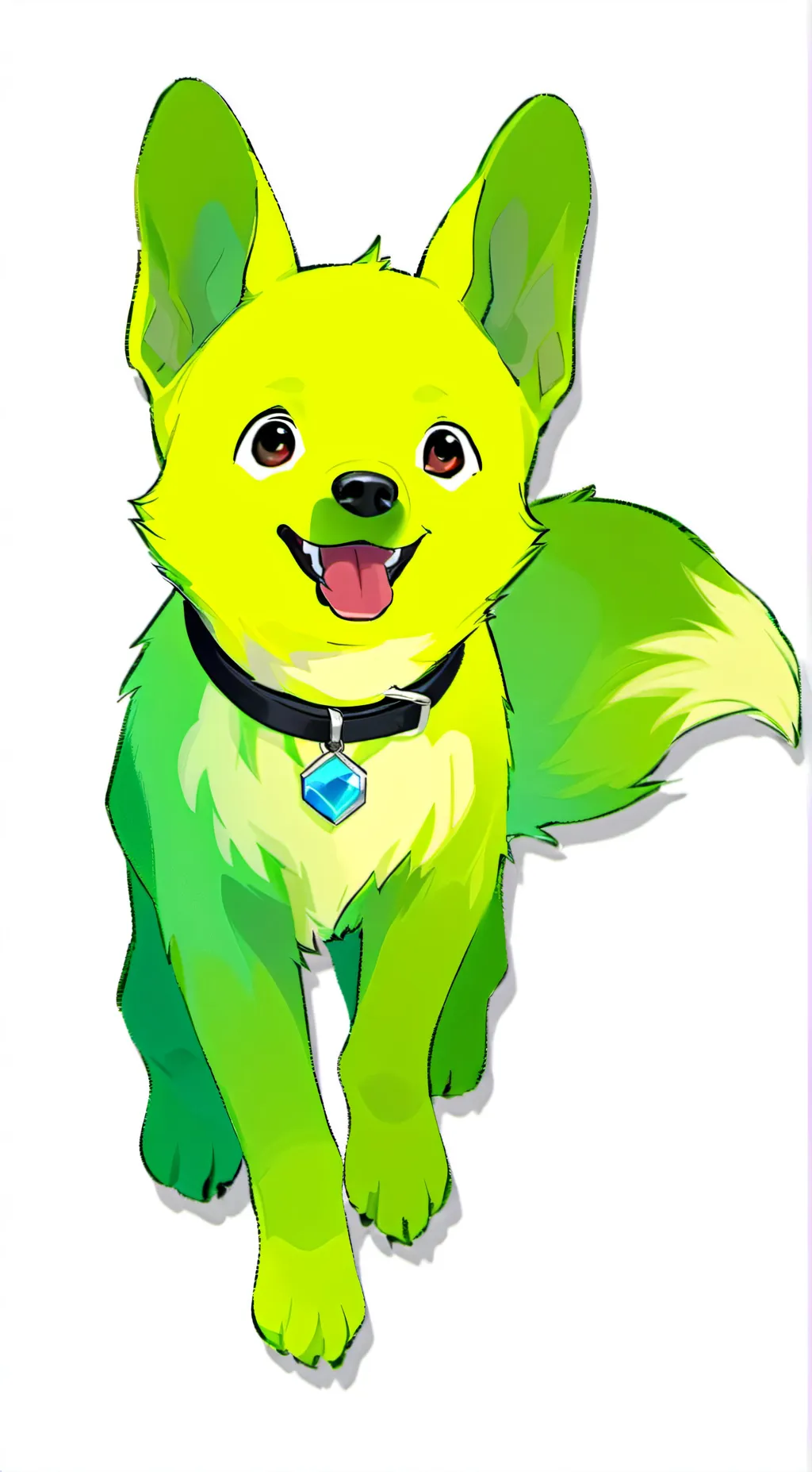 ai character: Slime pup background