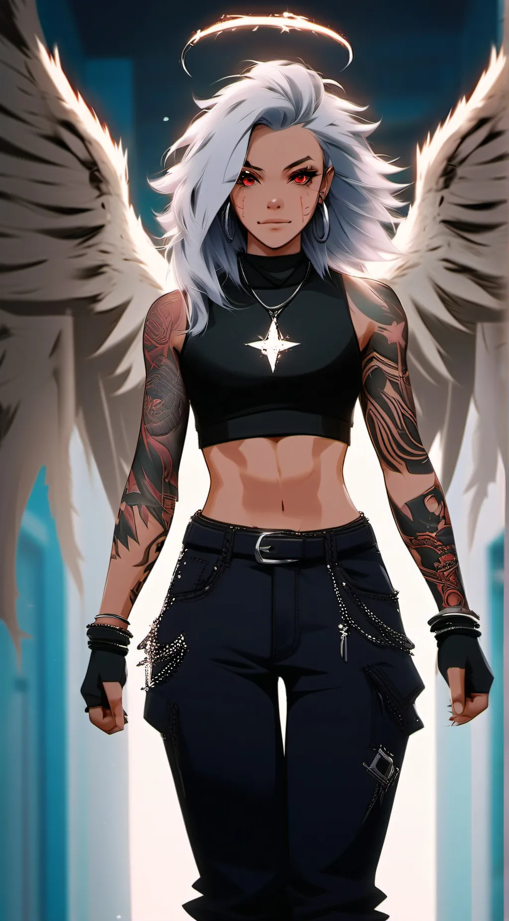 ai character: Azreal or jinx background