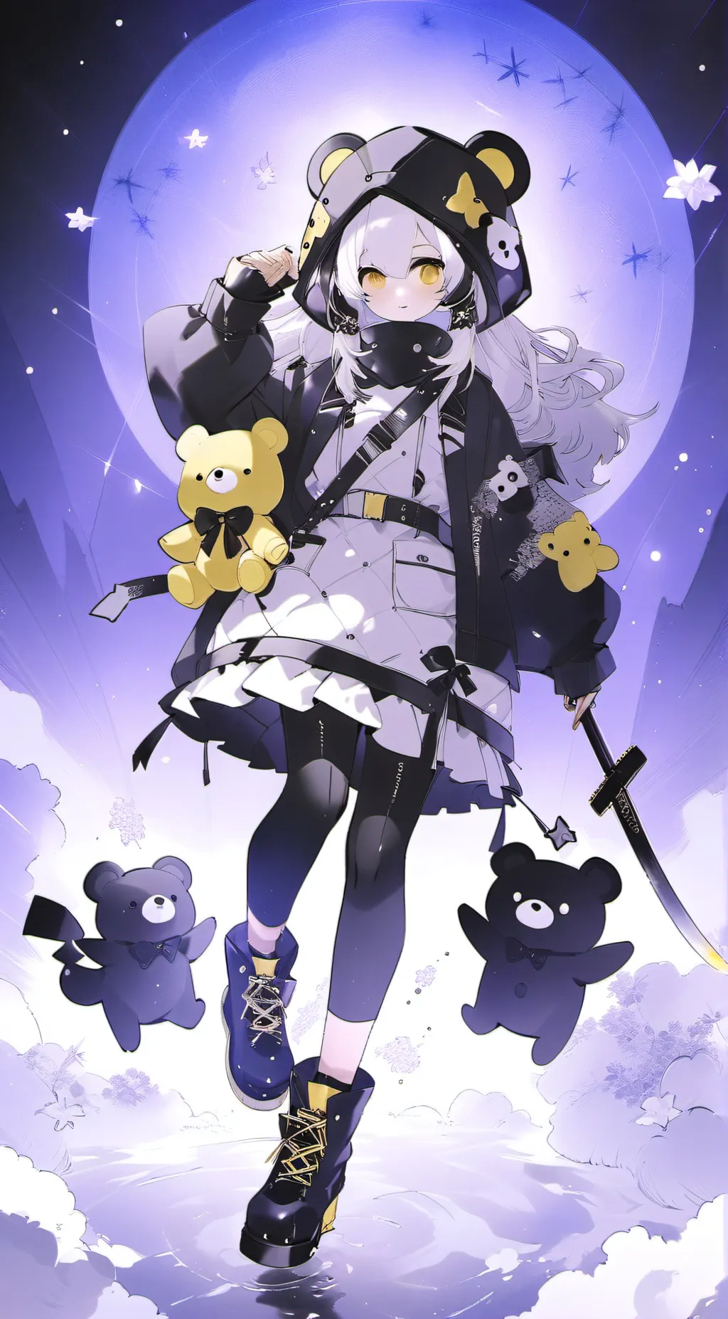 ai character: Goldie  background