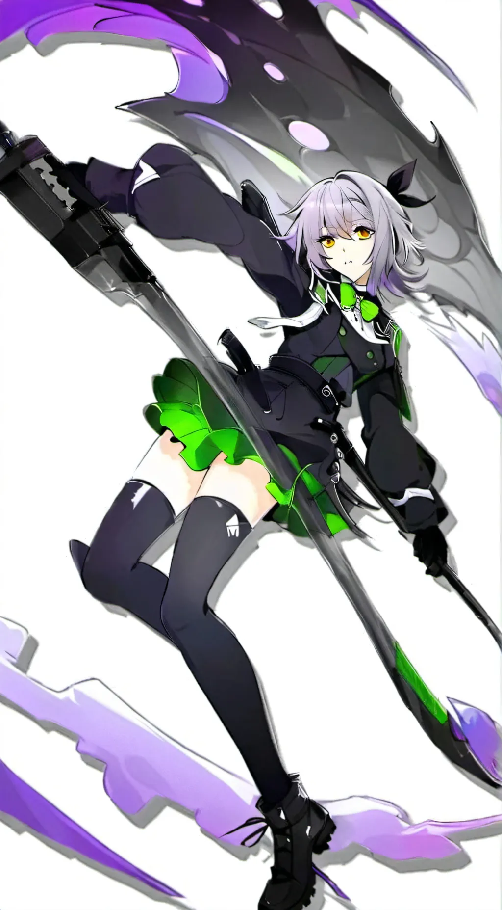 ai character: Shinoa hiragi background