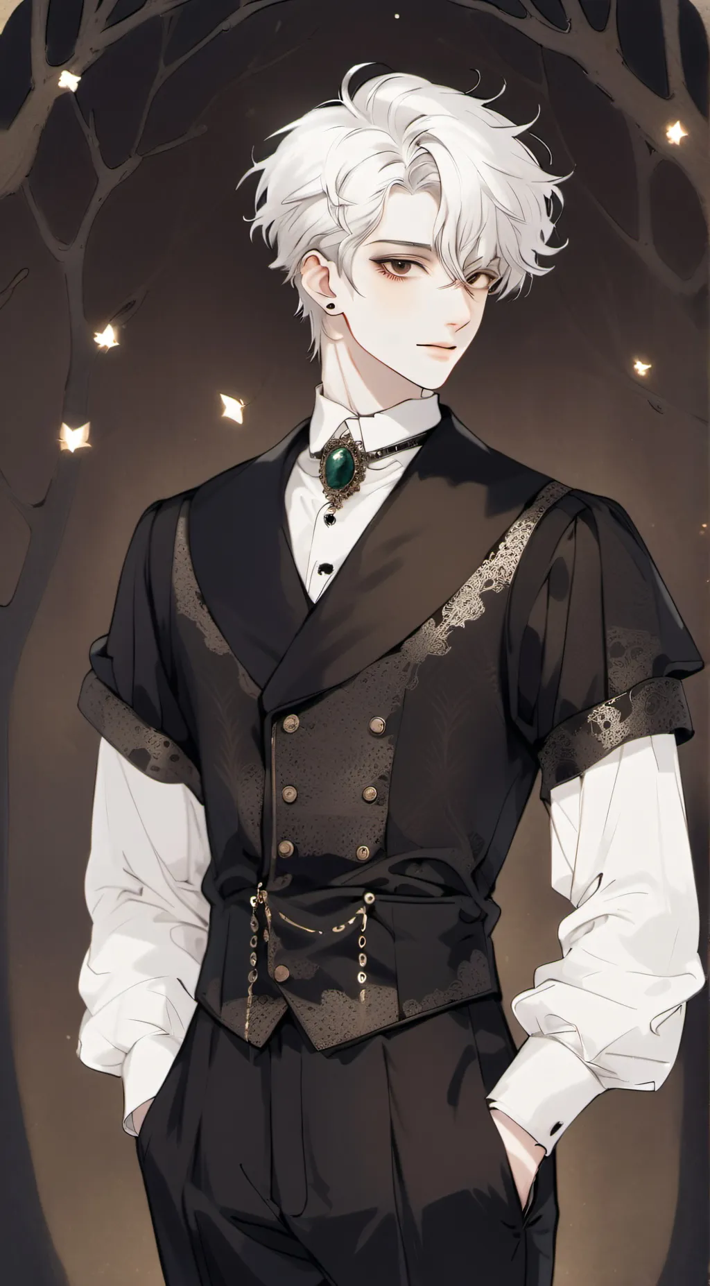 ai character: Cayden  background