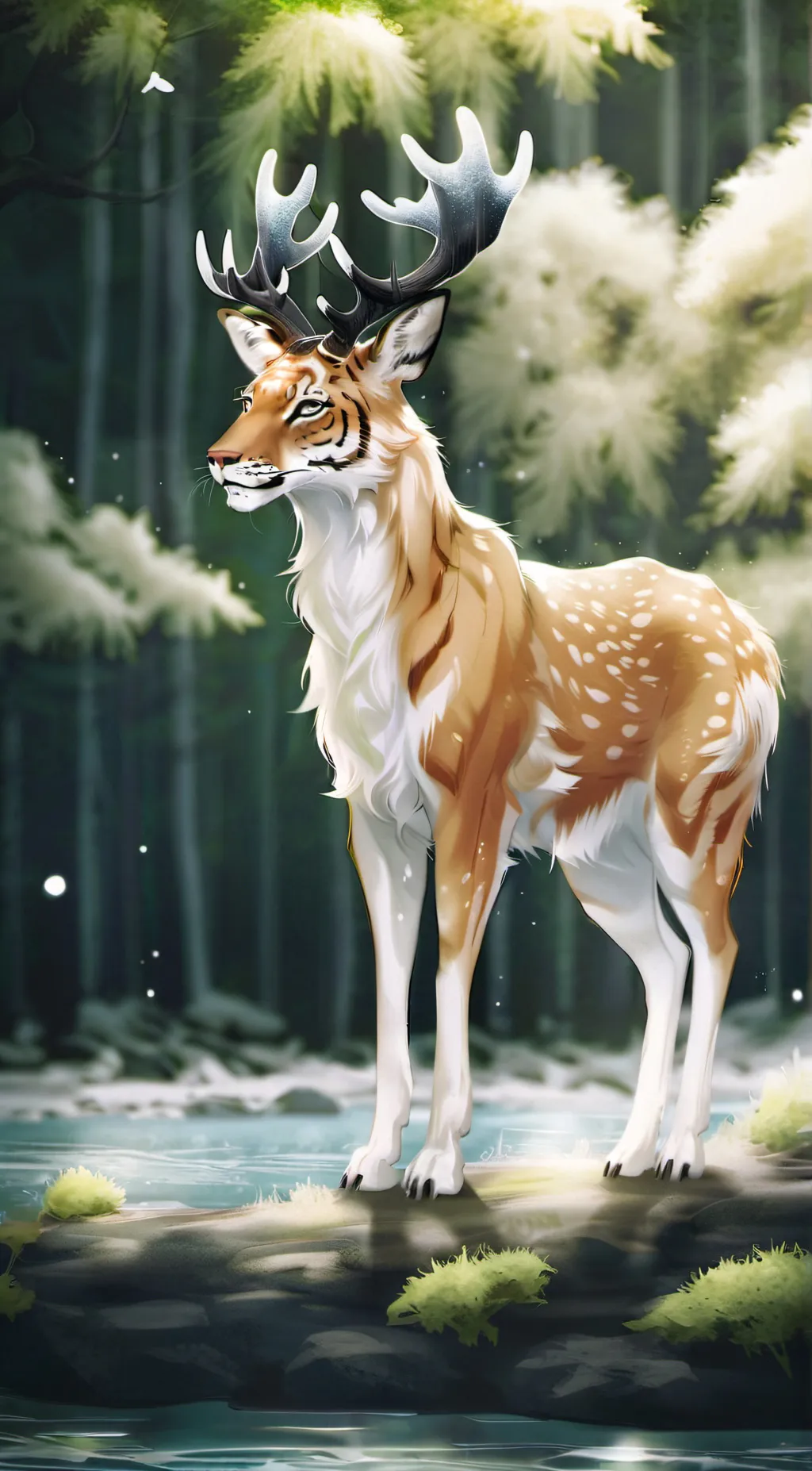 ai character: tiger spot background