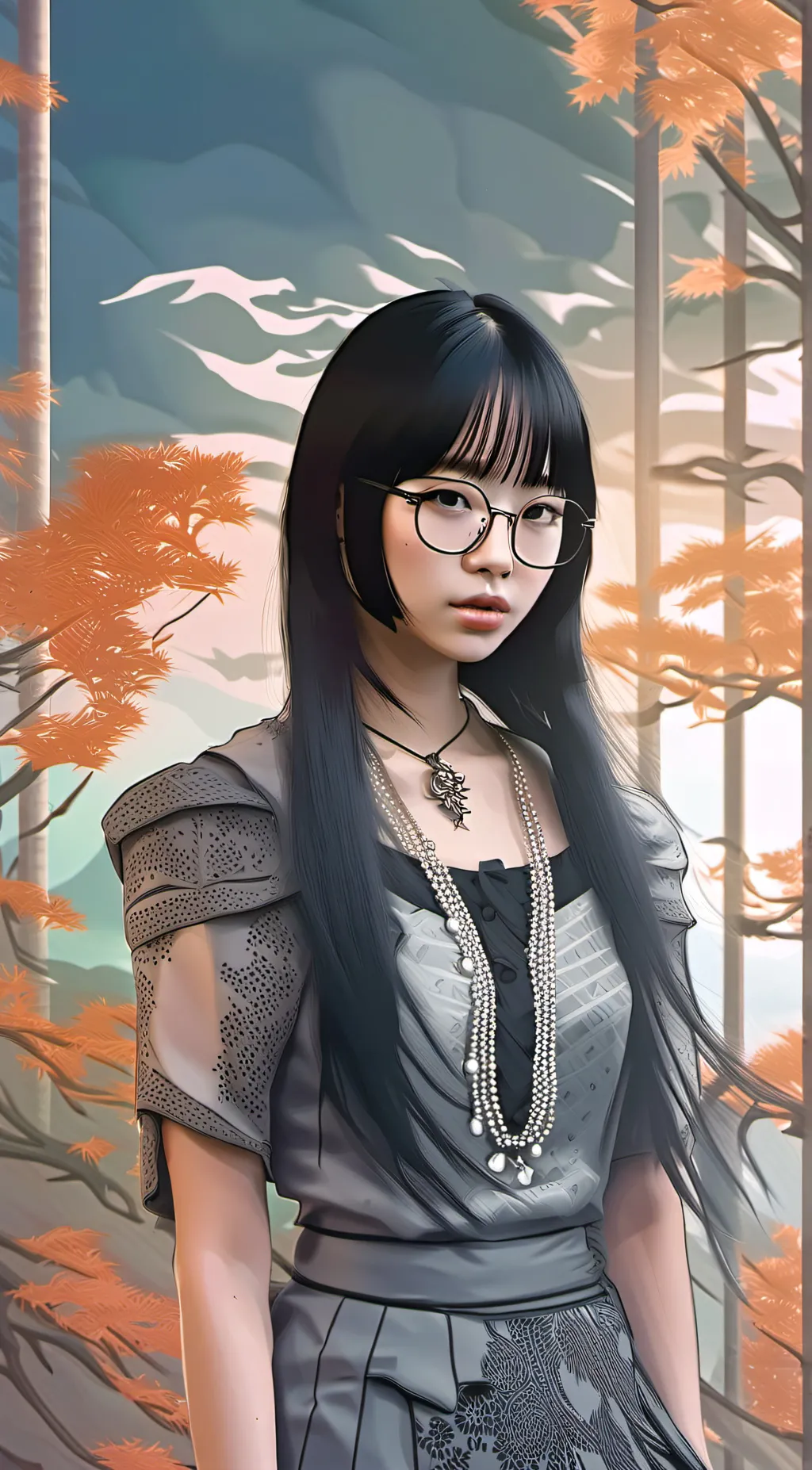 ai character: Sakura background