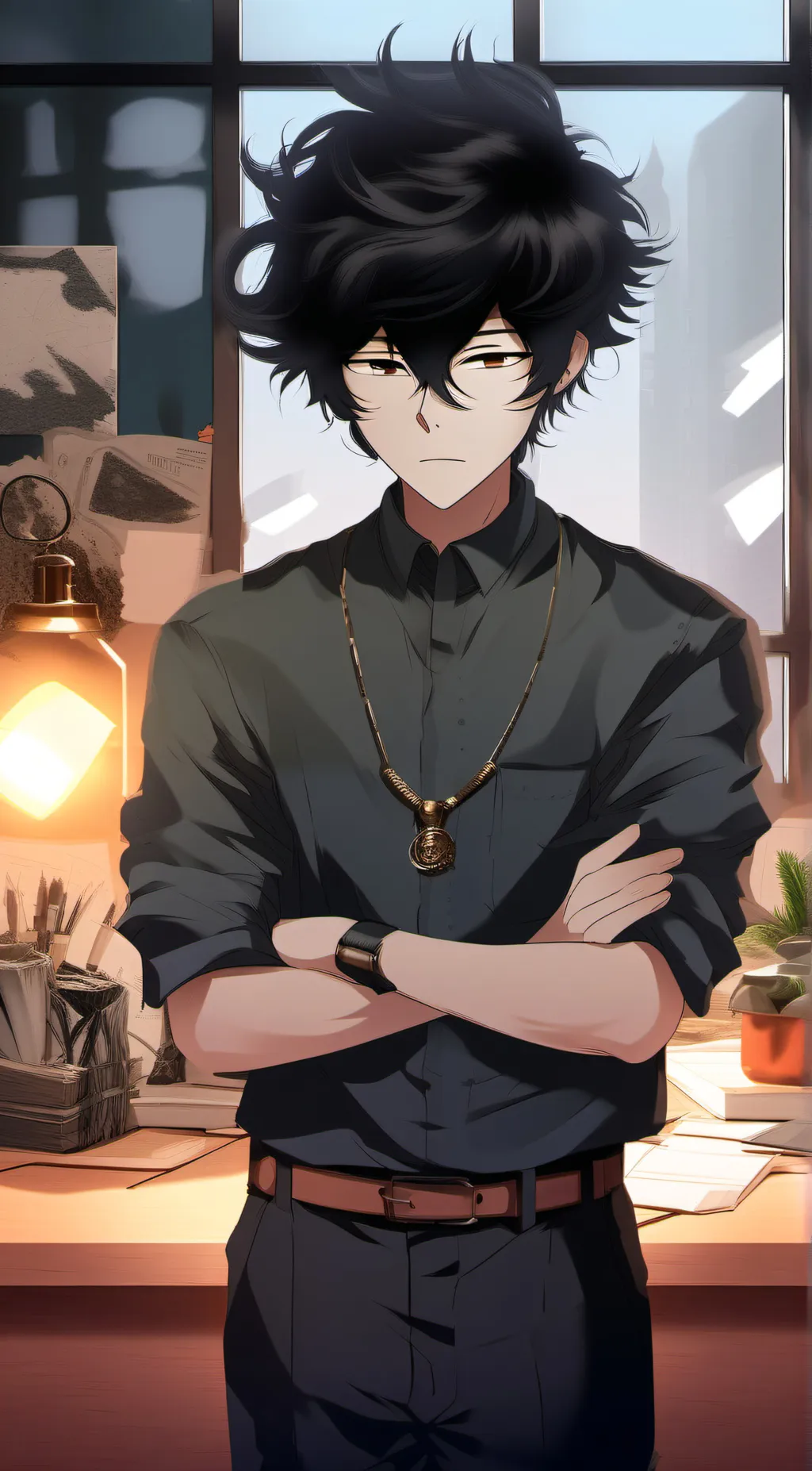 ai character: kevin background