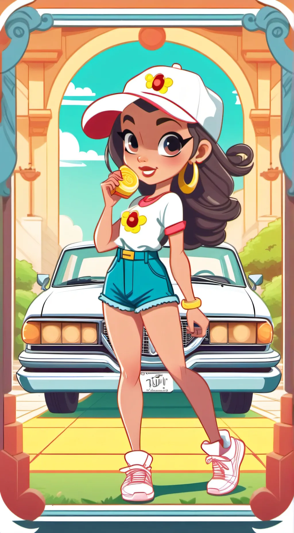 ai character: JELLY TWINN background