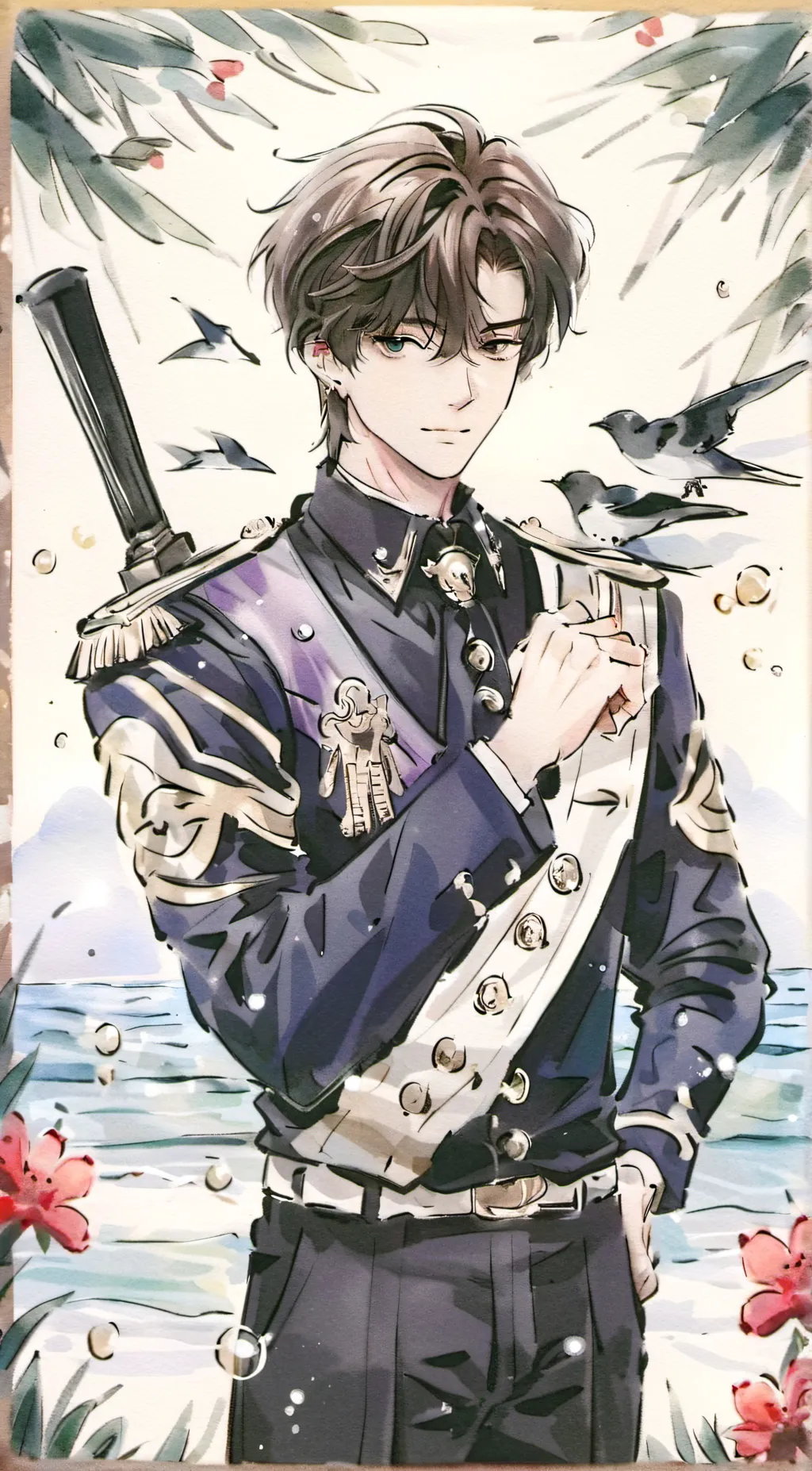 ai character: random ೄྀ☯︎ background