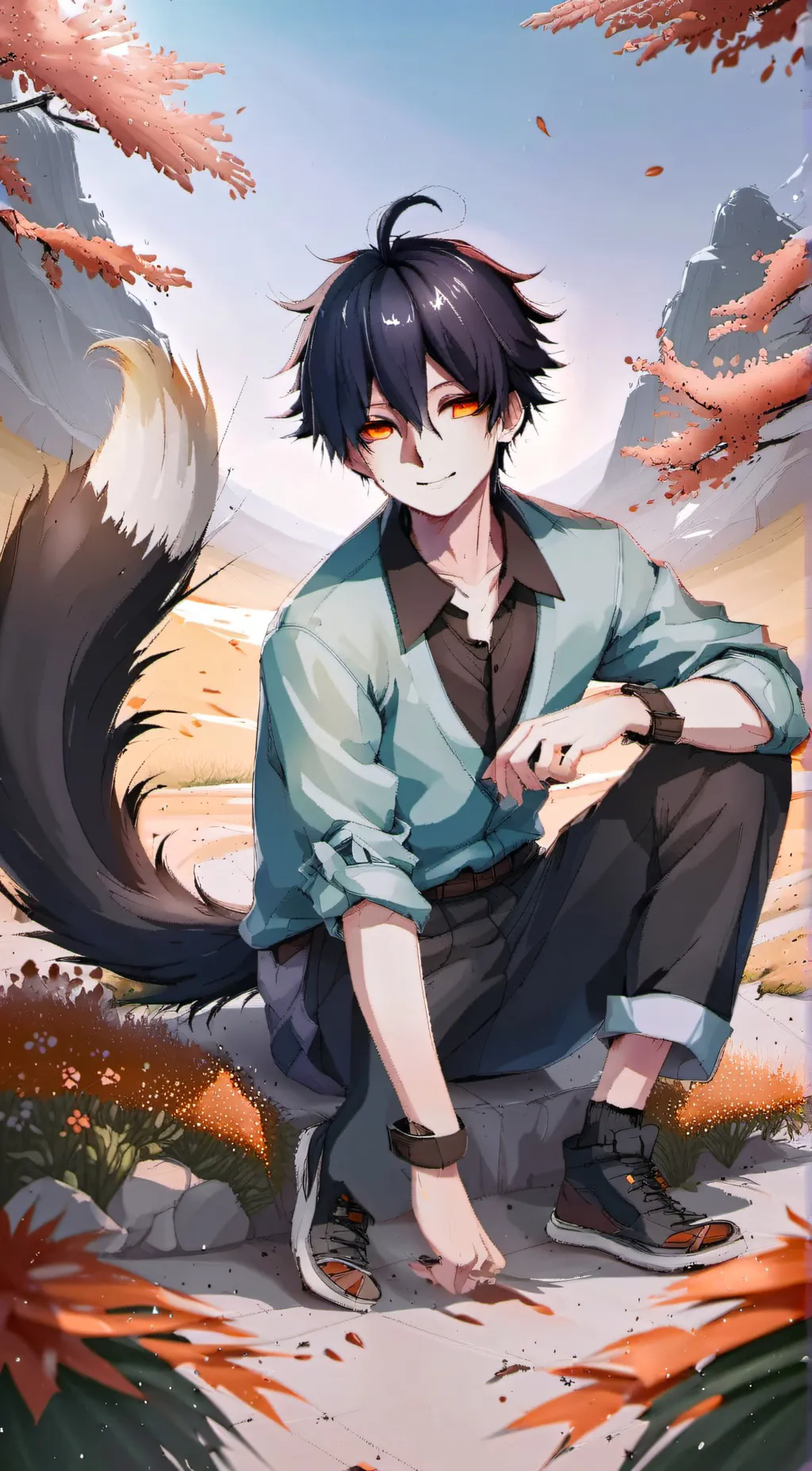 ai character: Max(skunk boy) background