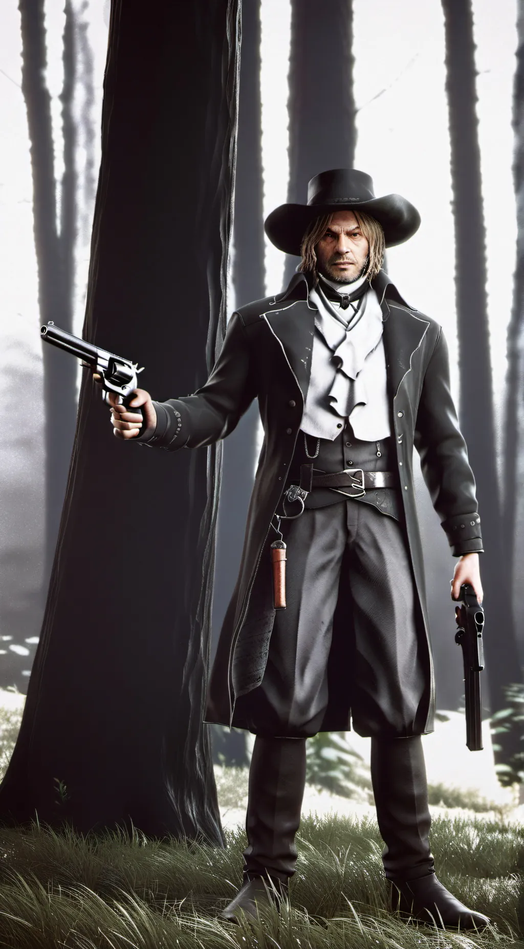 ai character: Micah bell background