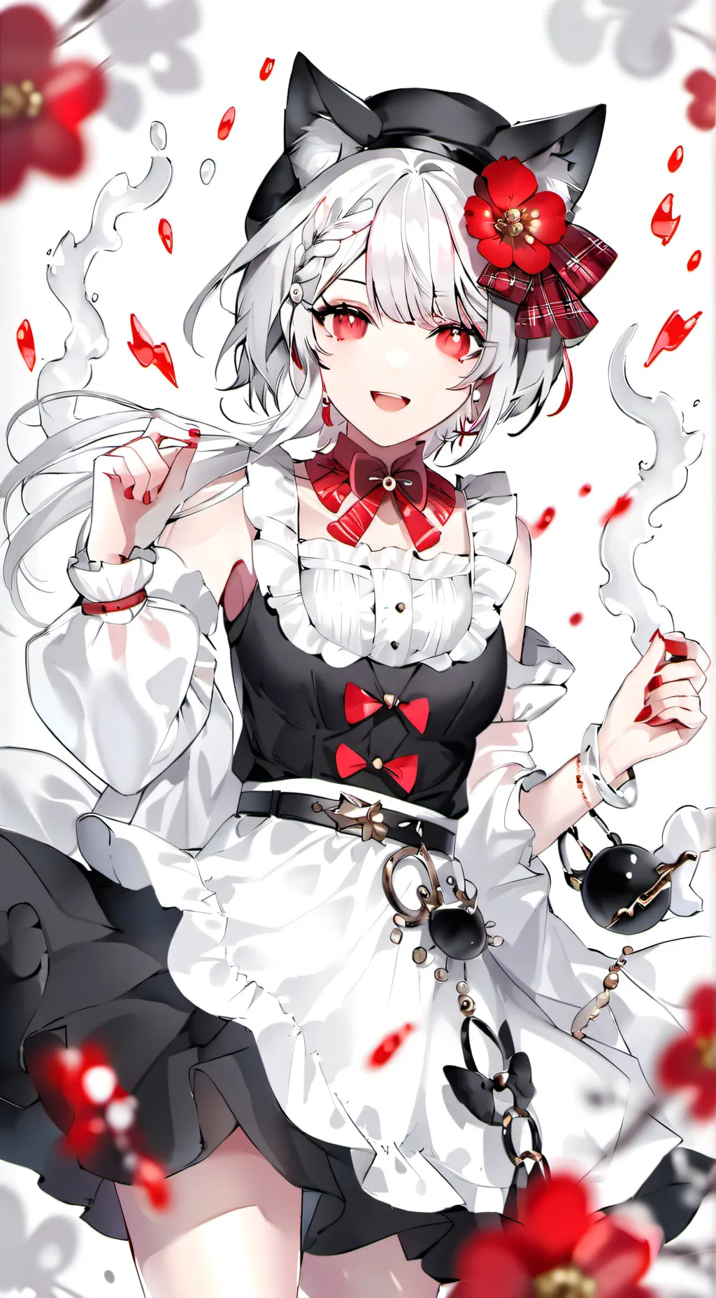 ai character: ~Drakes cat~ background