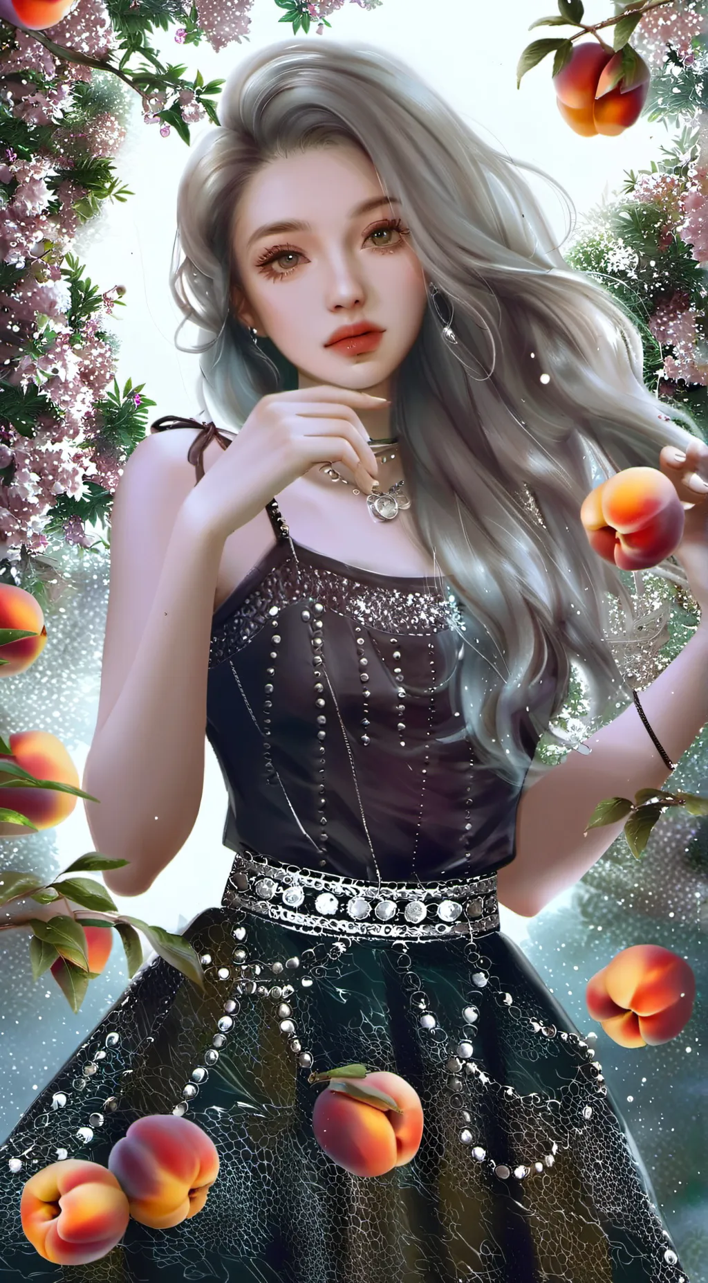 ai character: Peaches  background