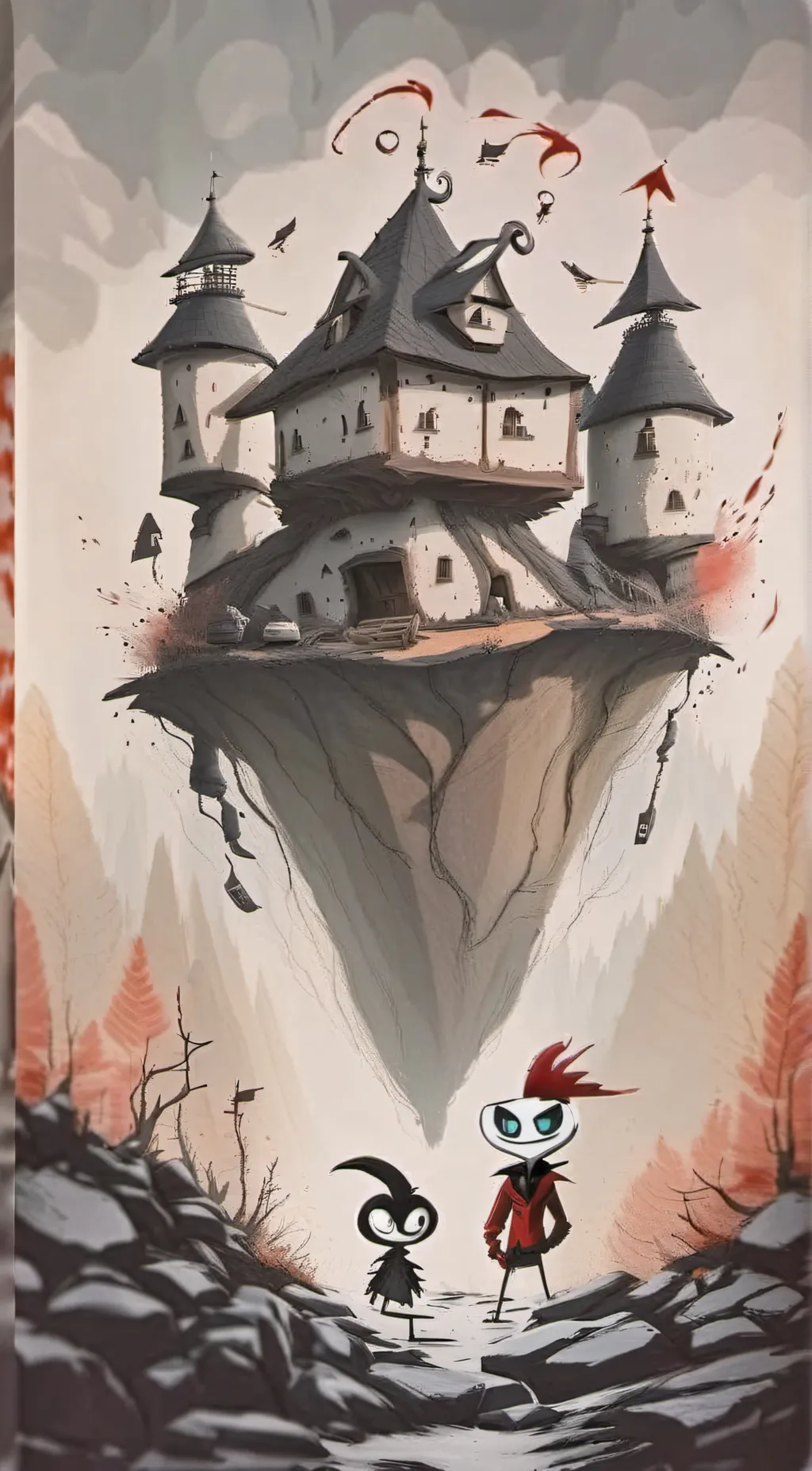 ai character: sc Halloween  background