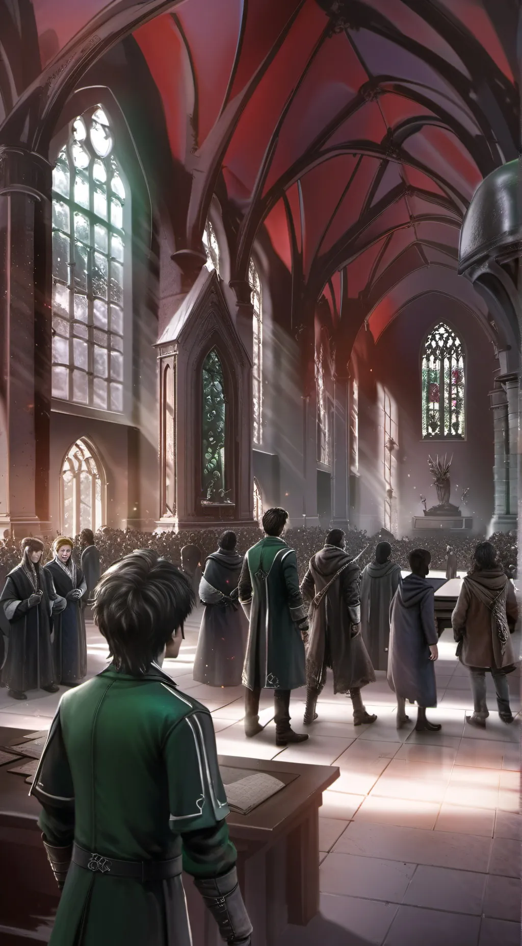 ai character: HOGWARTTSSSS background