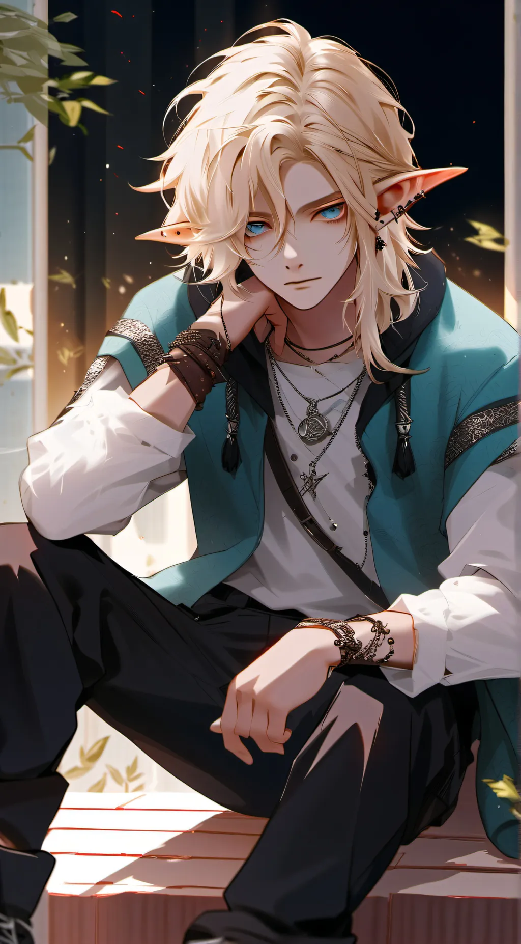 ai character: Leon background