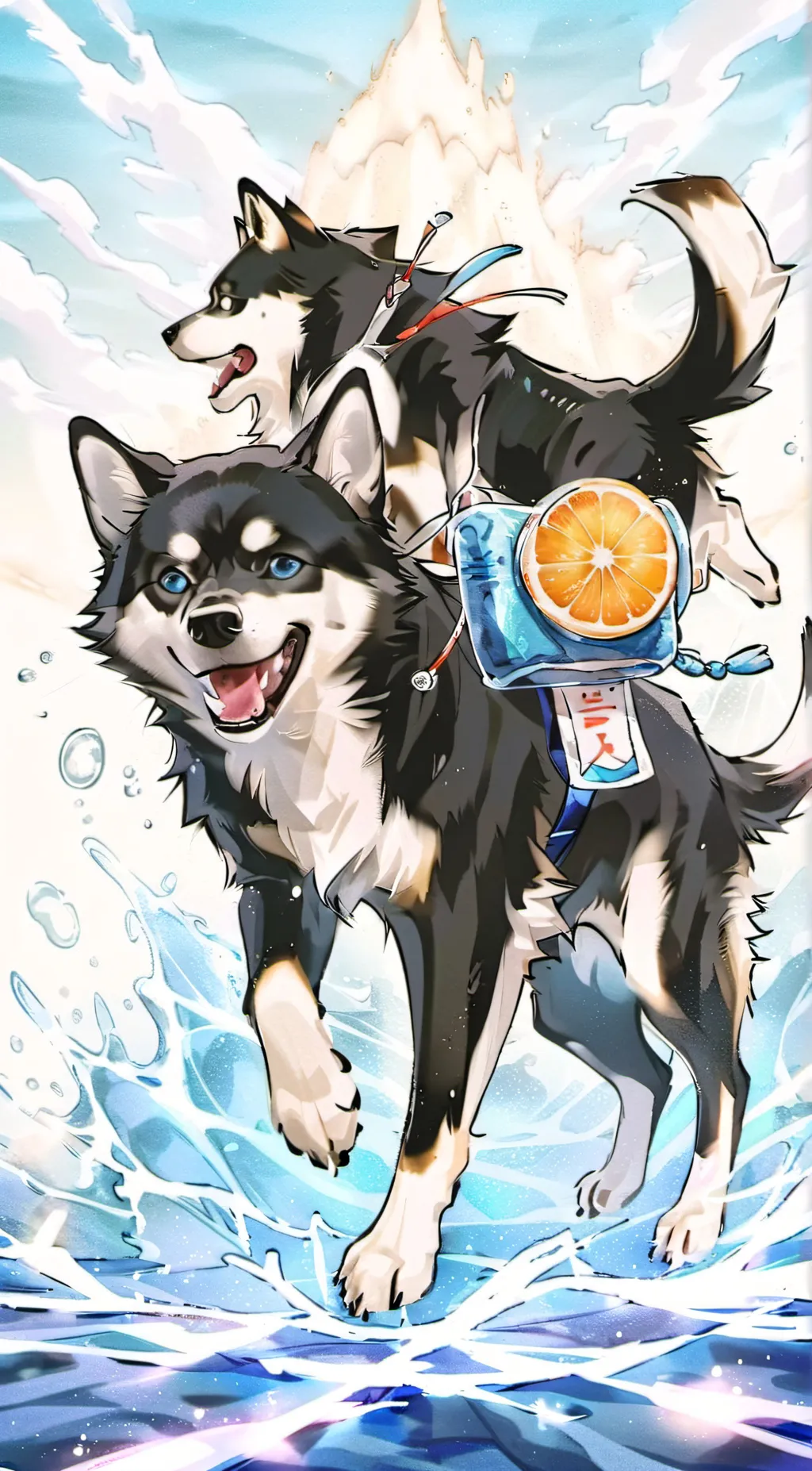 ai character: Doggy jet background