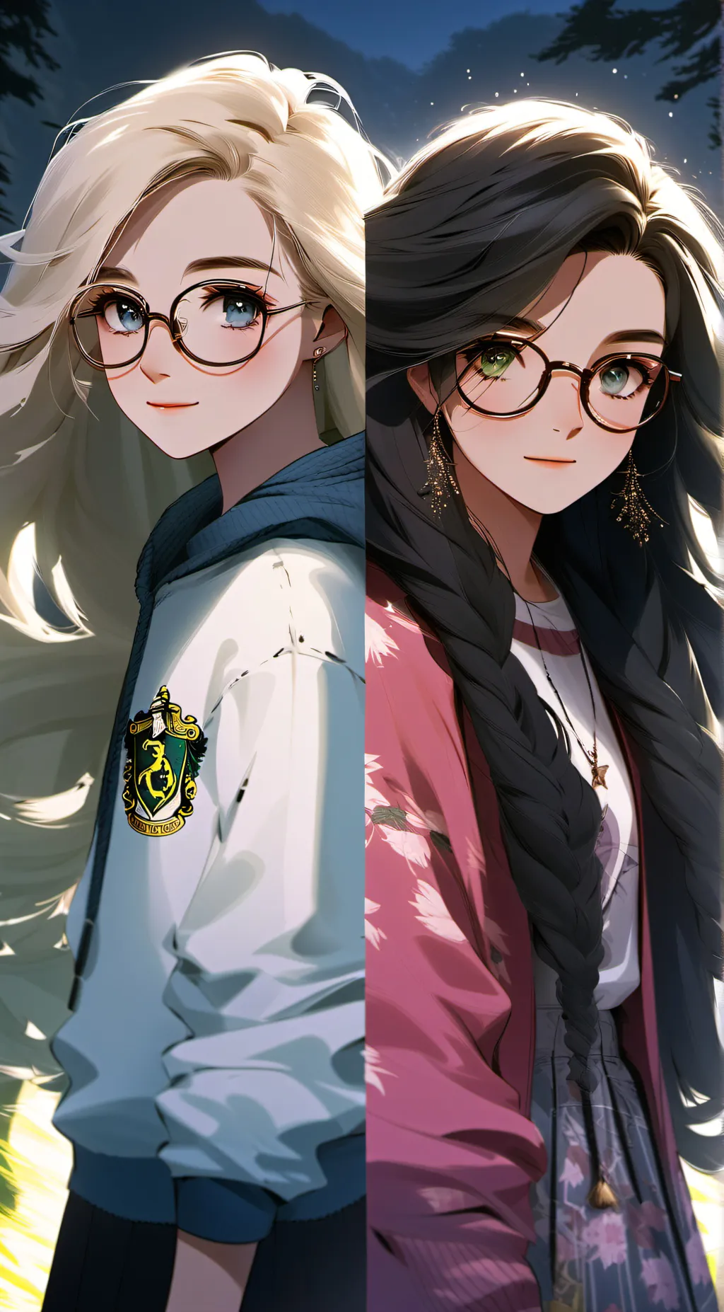 ai character: Cathy and Lila background