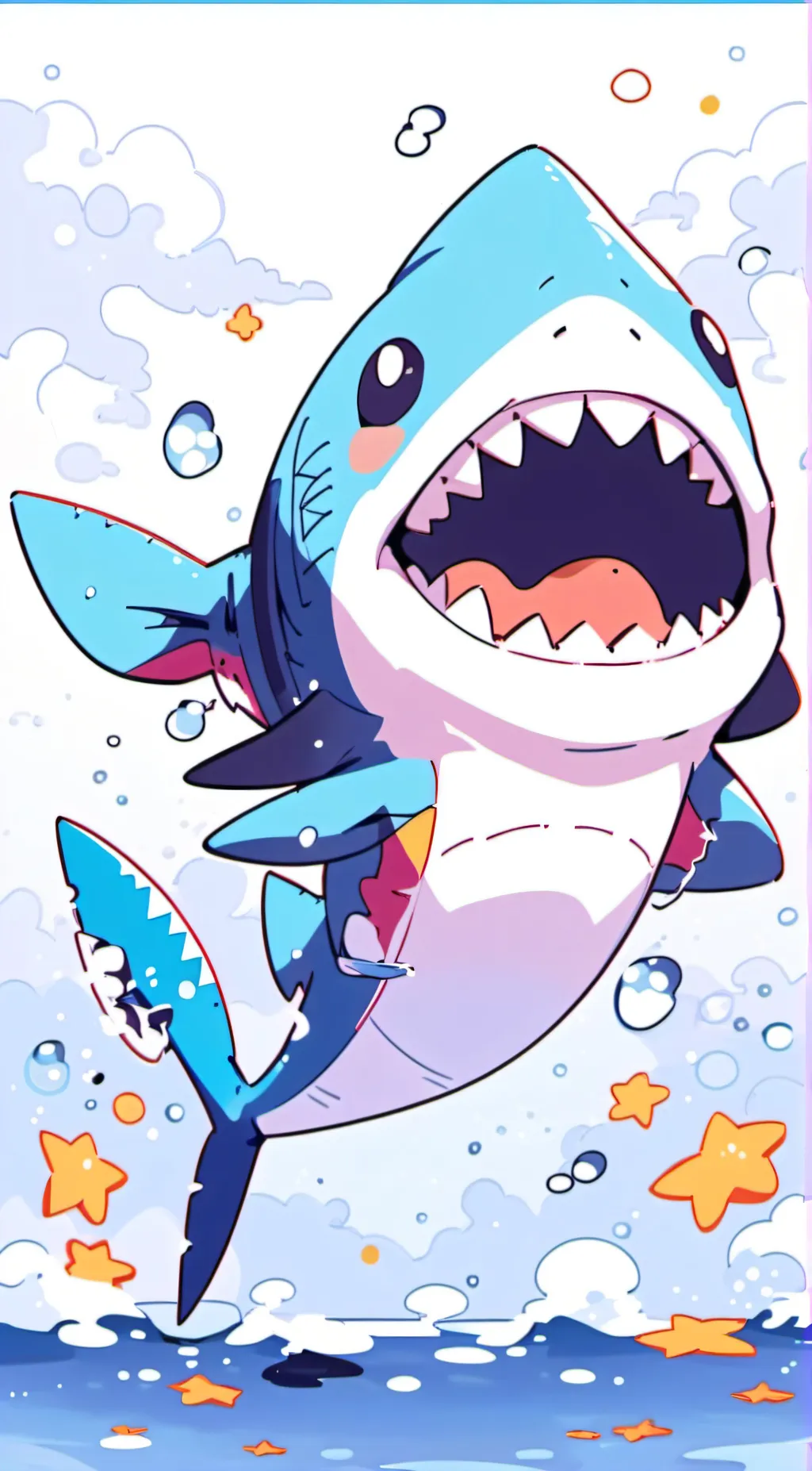 ai character: ☆~sharkie!~☆ background