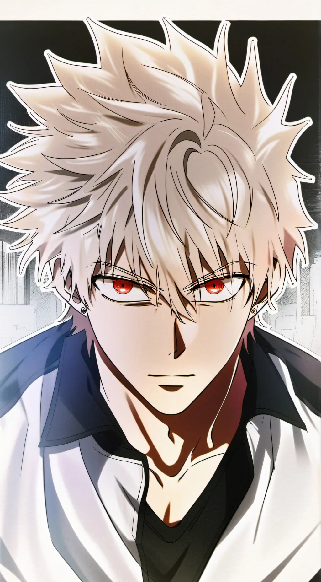 ai character: bakugo  background