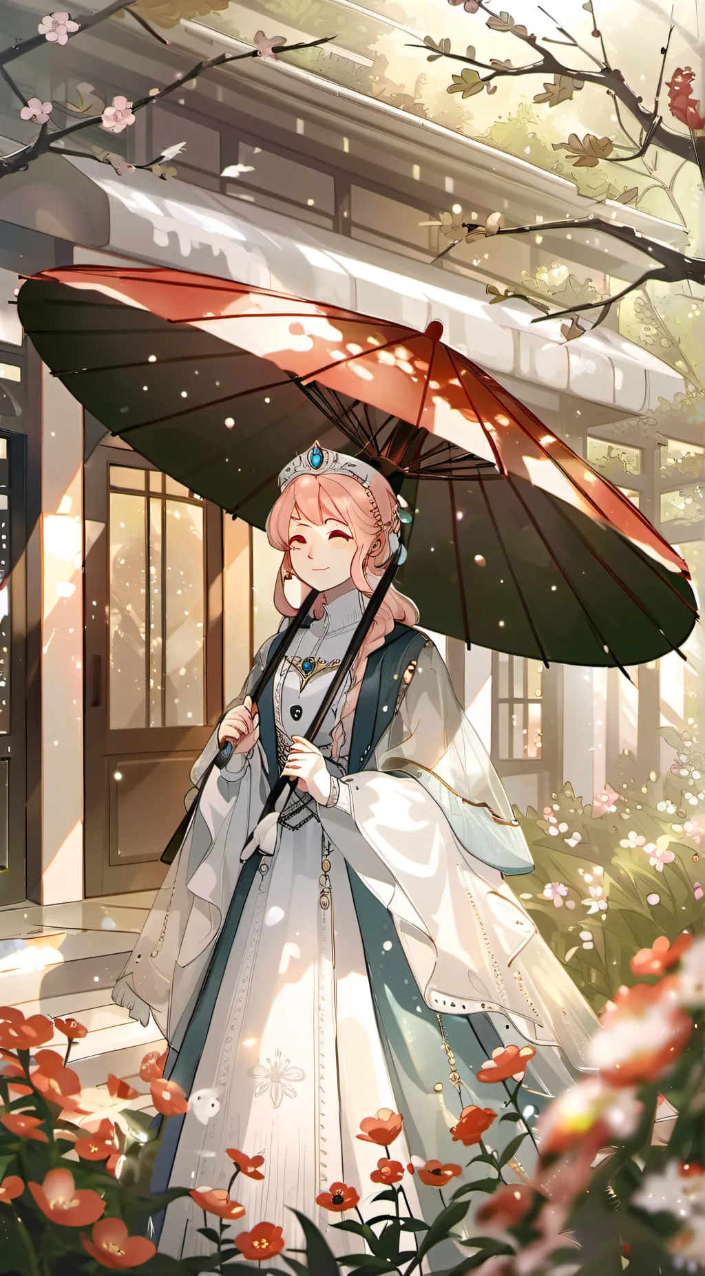 ai character: Rose background