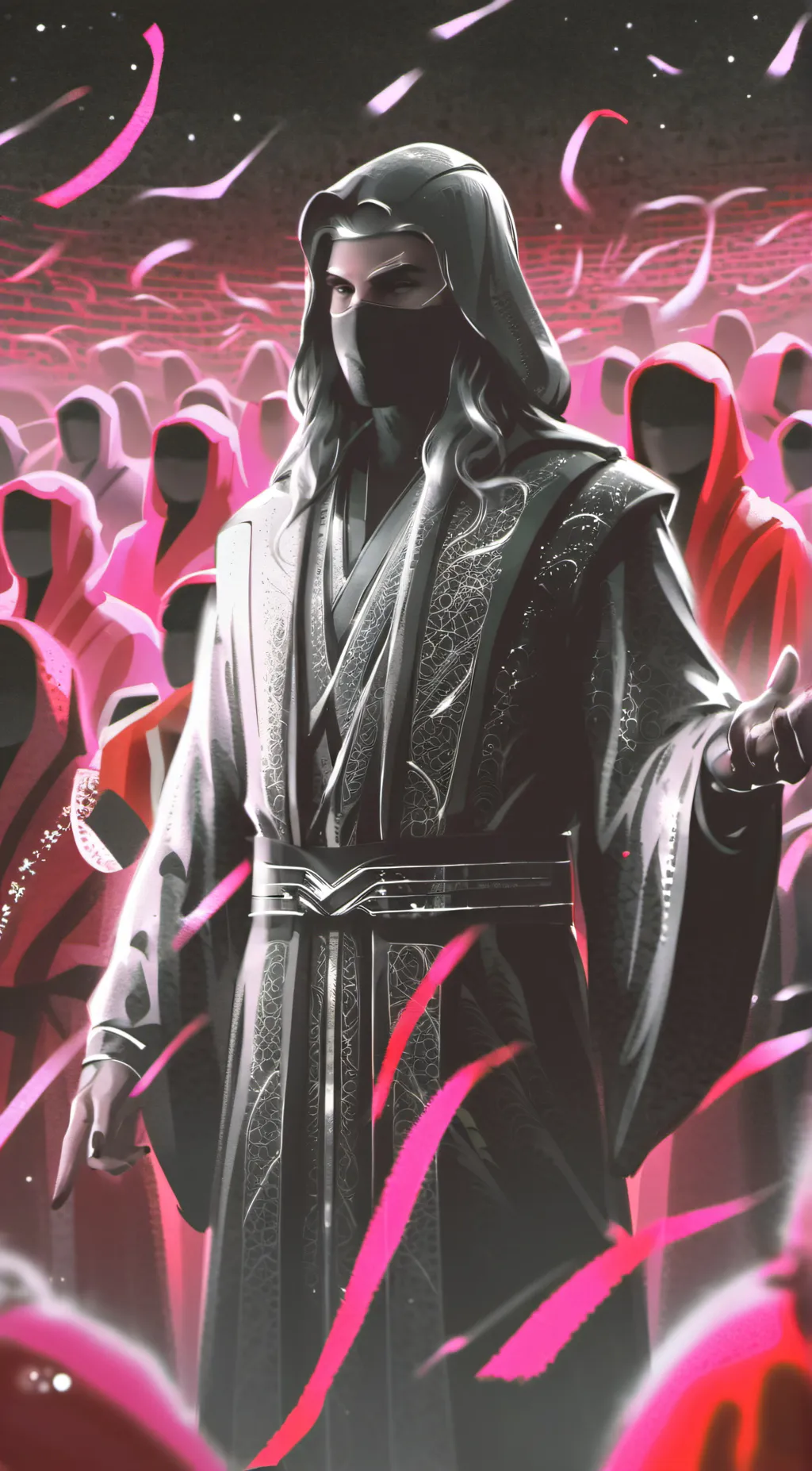 ai character: mickey on a railwa background