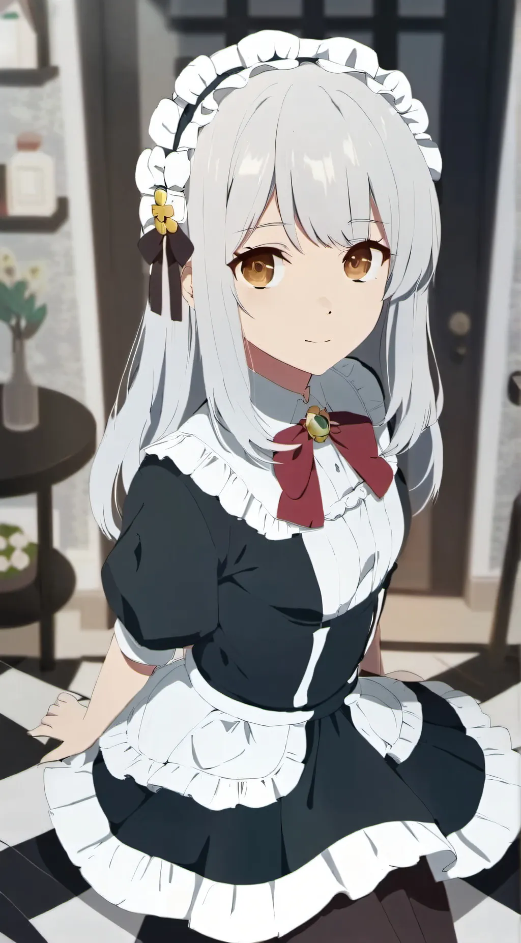 ai character: Rose background