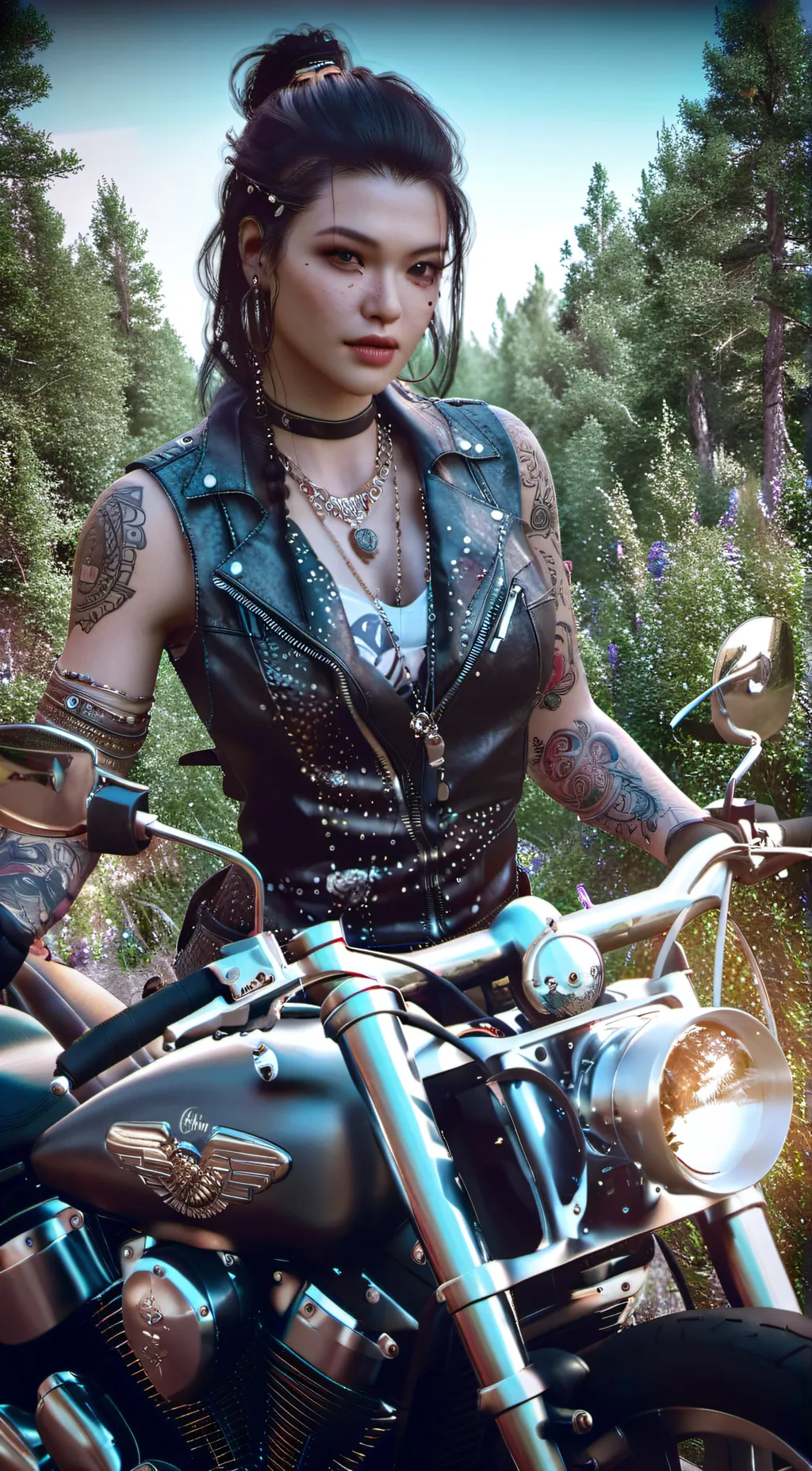 ai character: Raven Everhart background