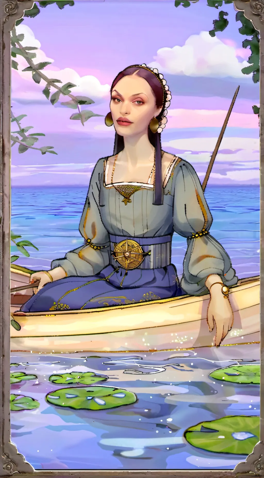 ai character: very weird girl background