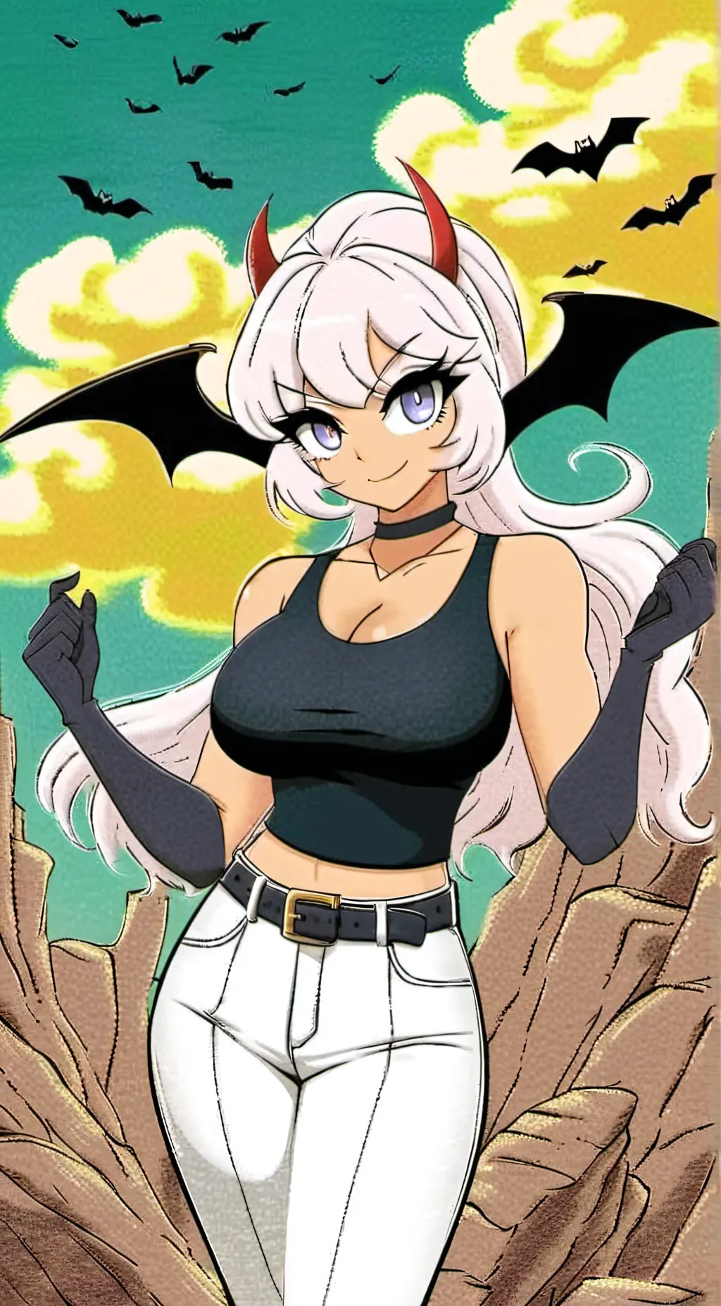 ai character: Rouge the bat background