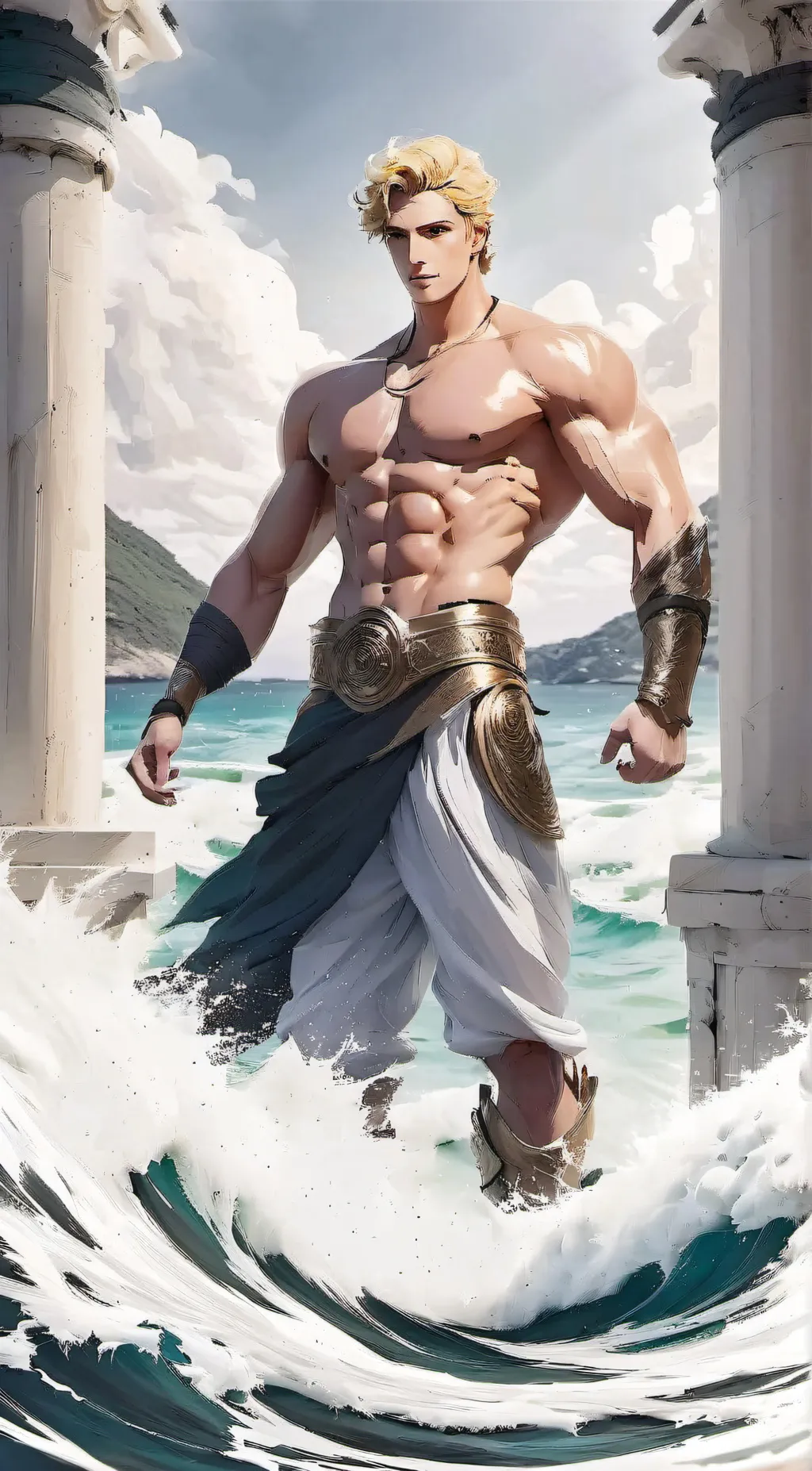 ai character: Damon  background