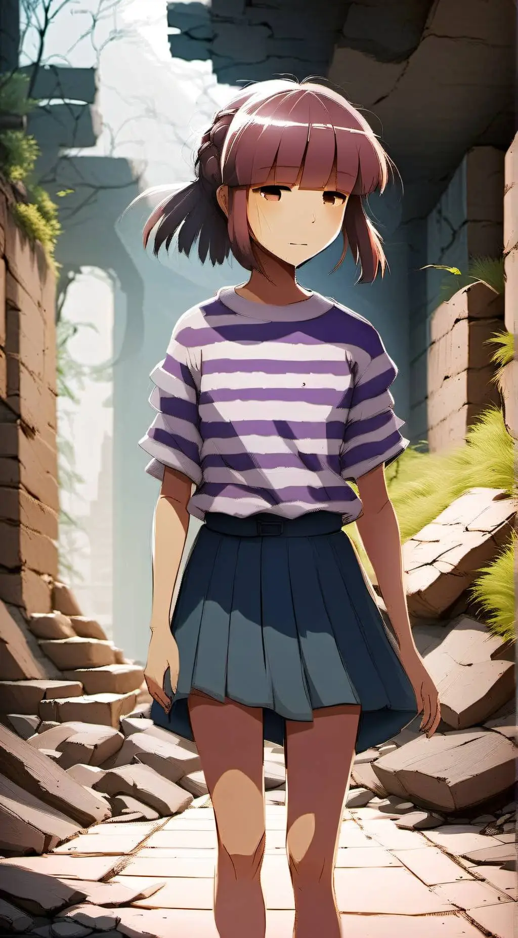 ai character: Frisk(underground) background
