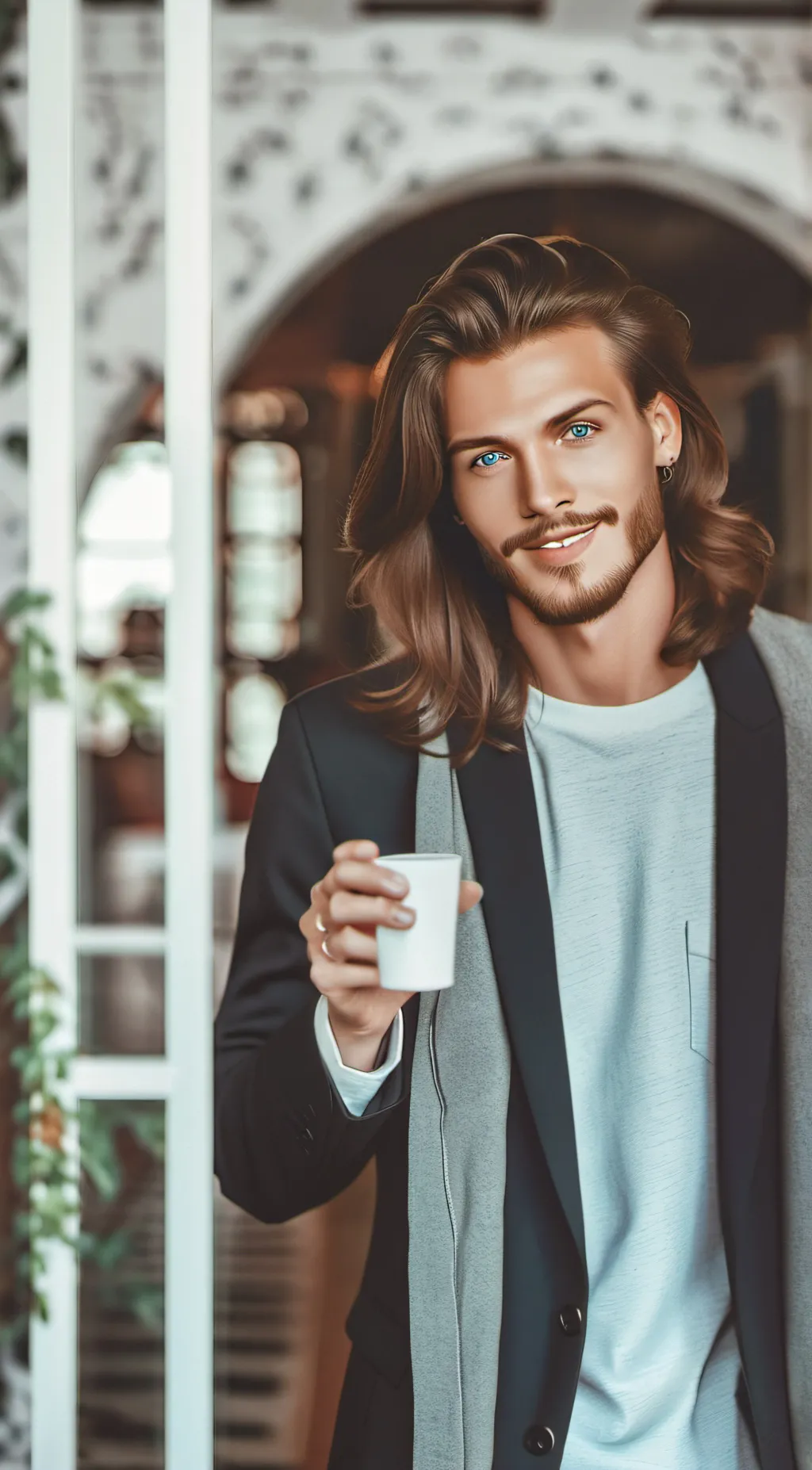 ai character: 🦋🩵Gael🩵🦋 background