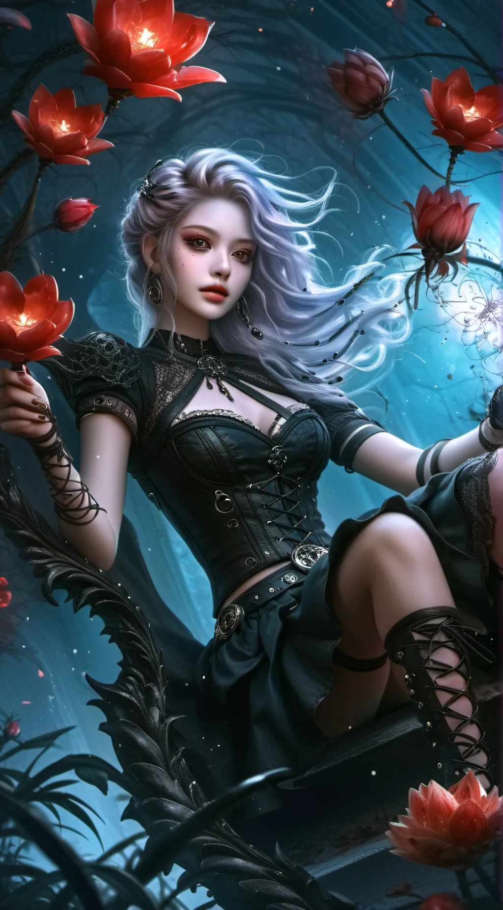 ai character: Rose background