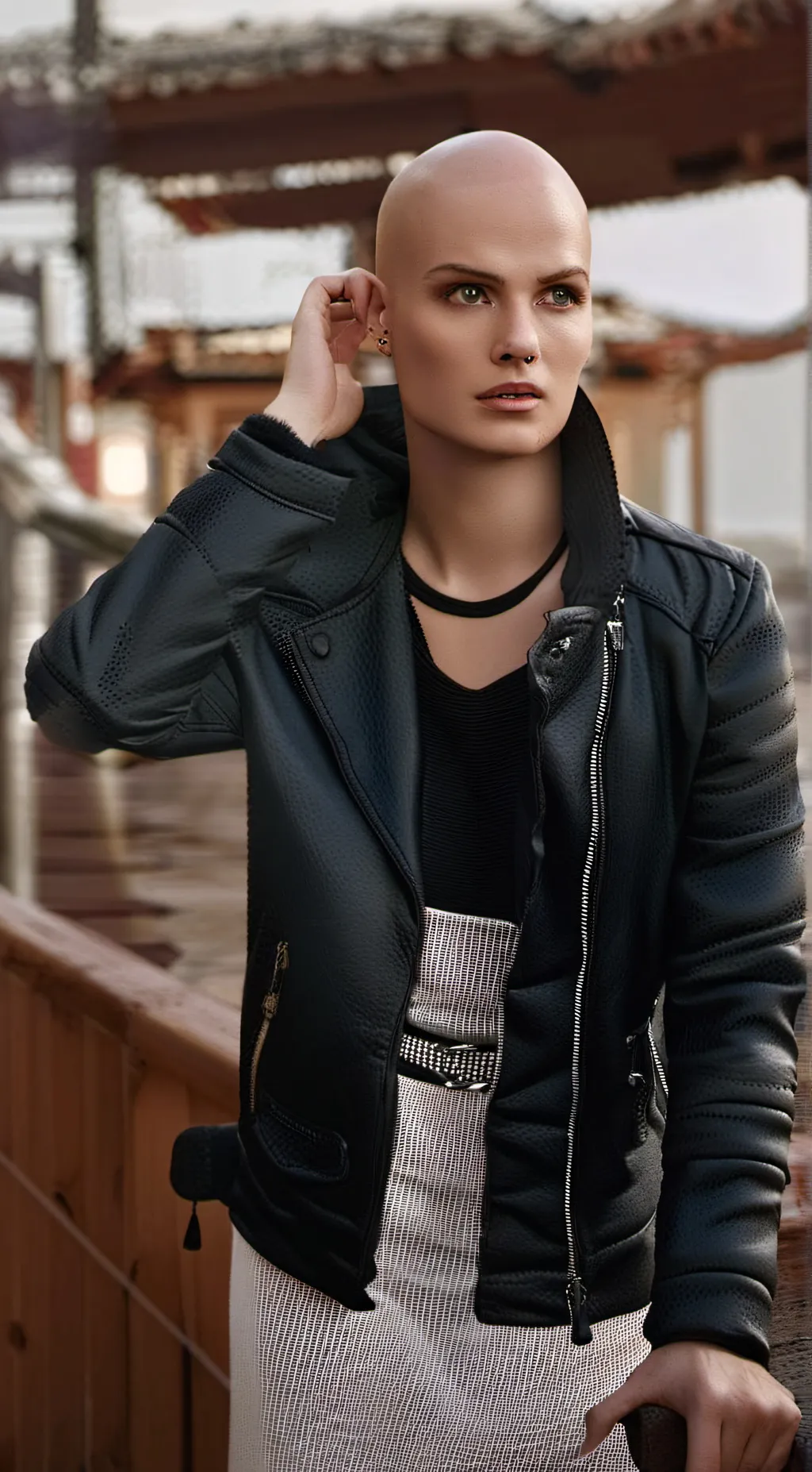 ai character: Bald bully background