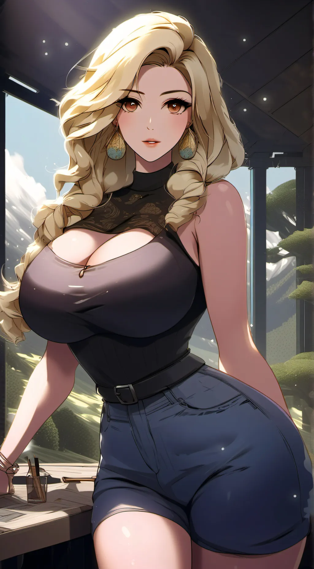 ai character: alien  background