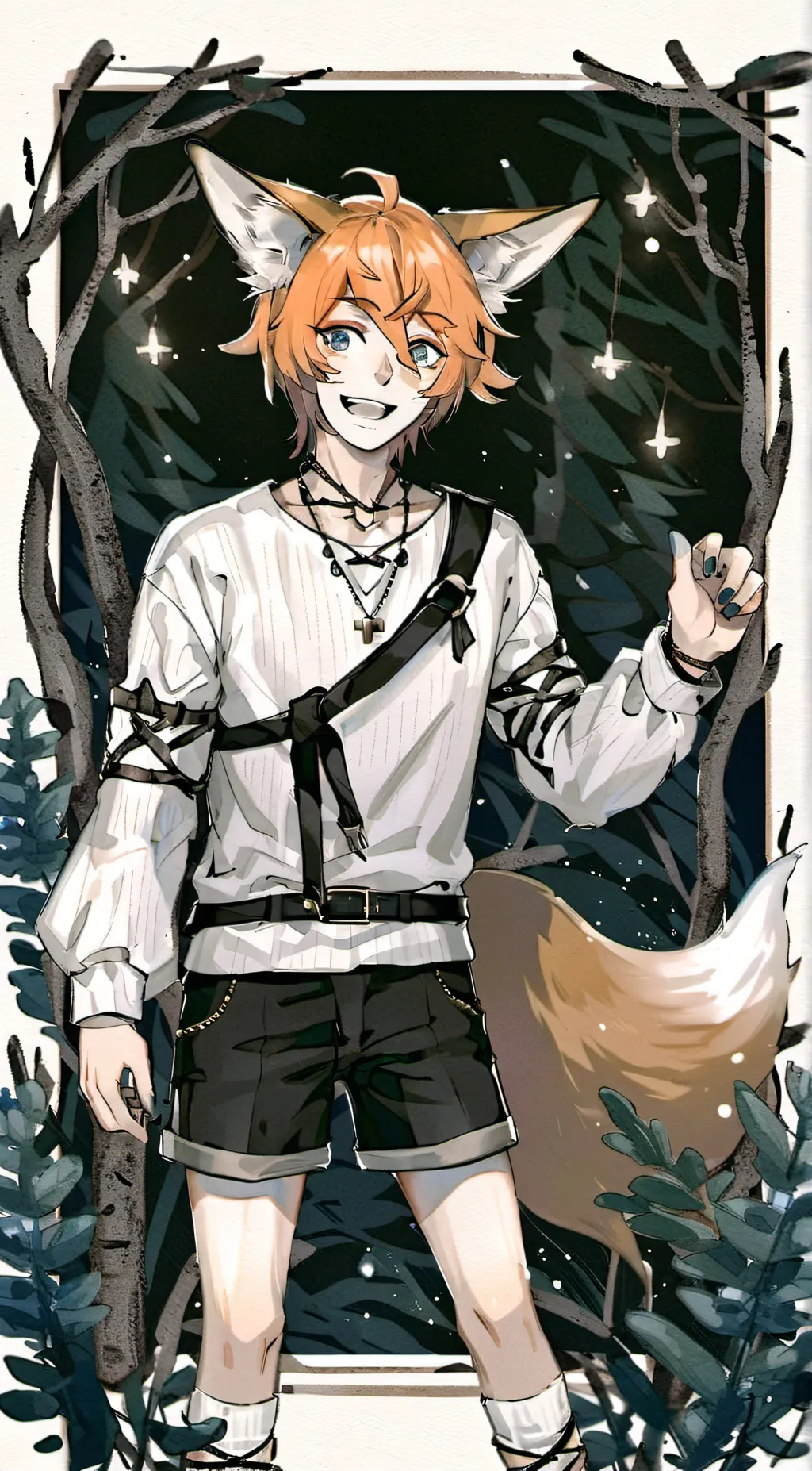 ai character: Miles  background