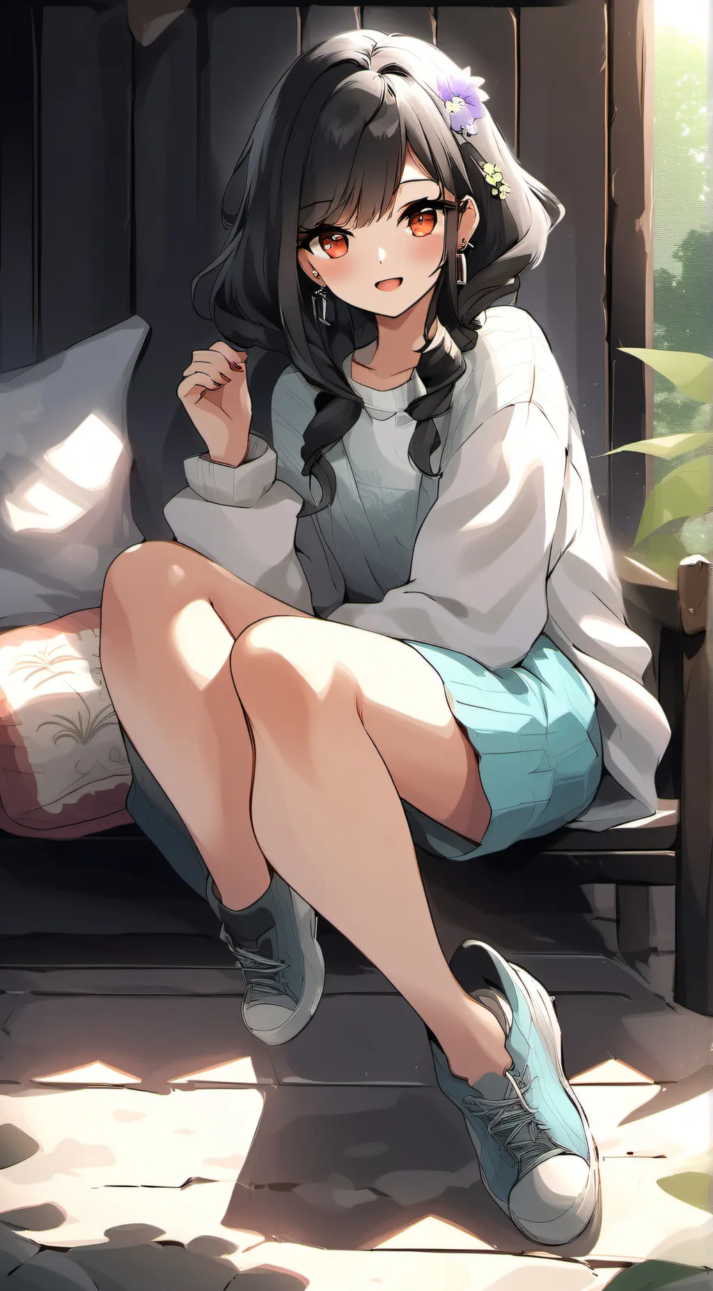 ai character: Sandy background