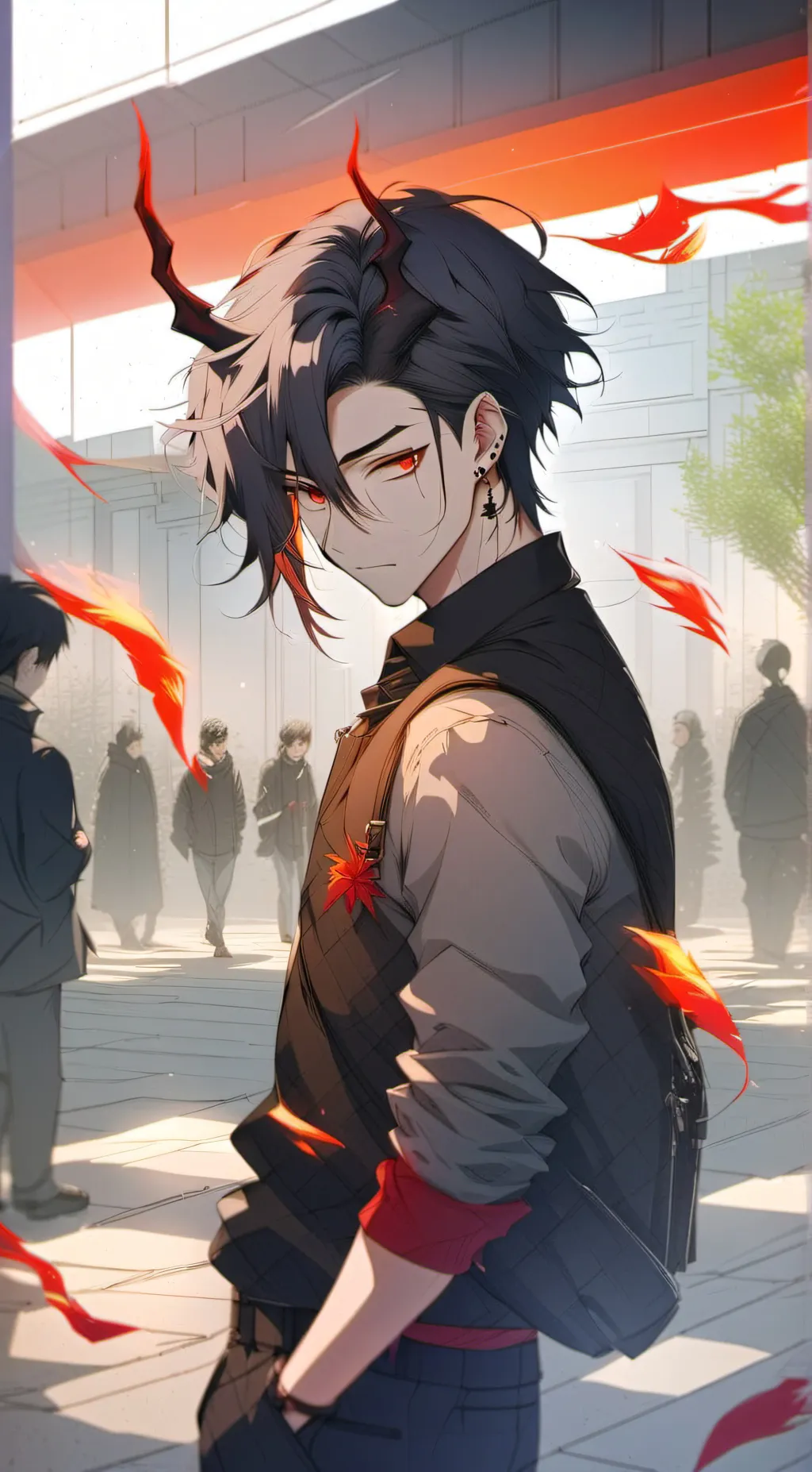 ai character: Xavier  background