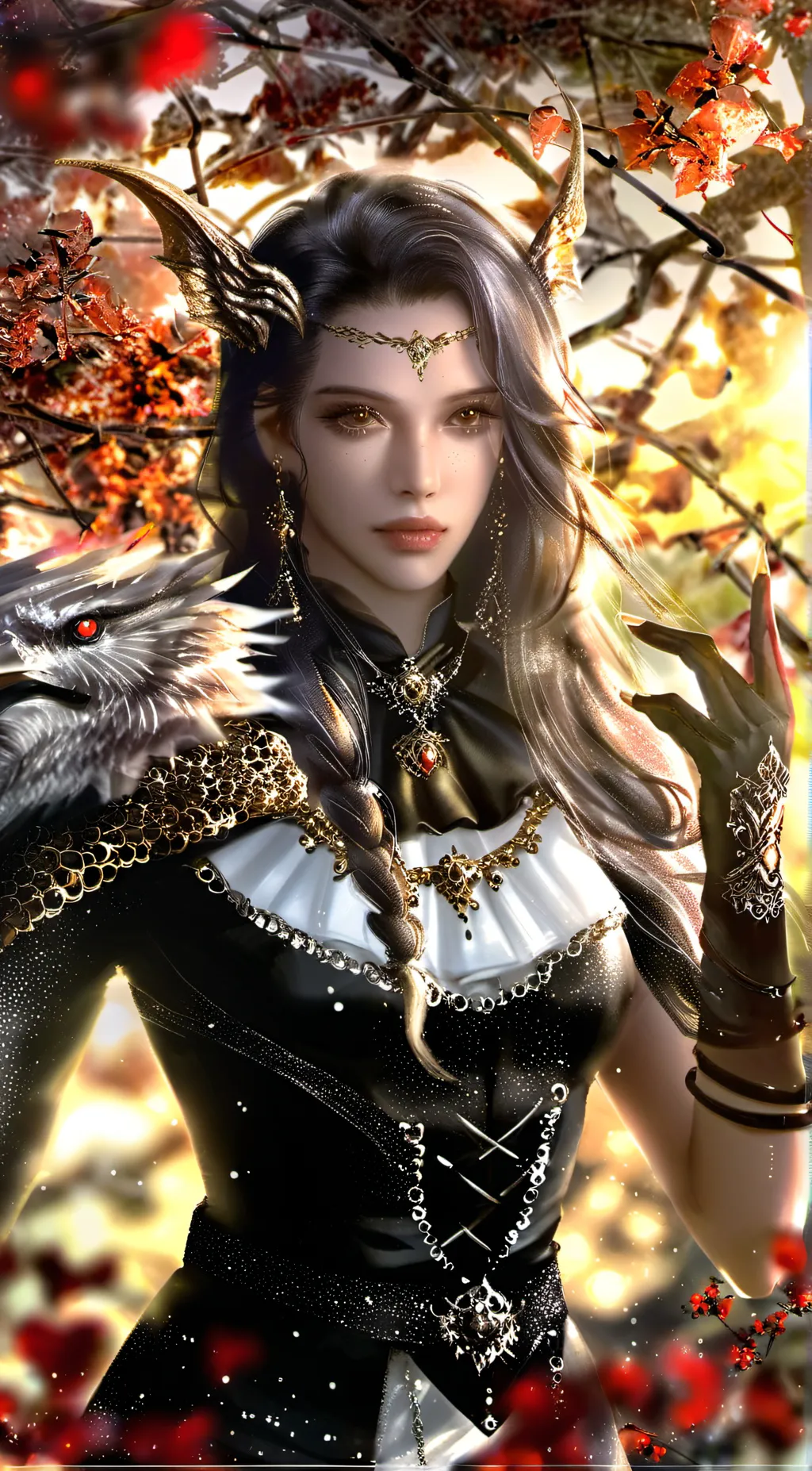 ai character: DarckFire God  background