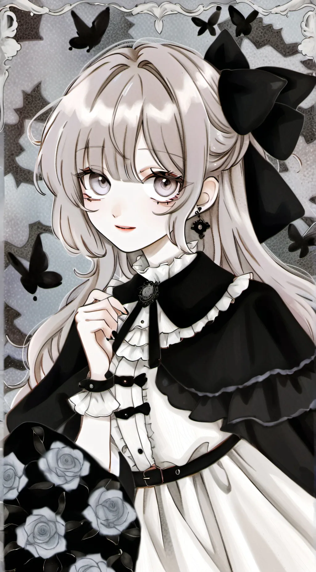 ai character: Violet  background