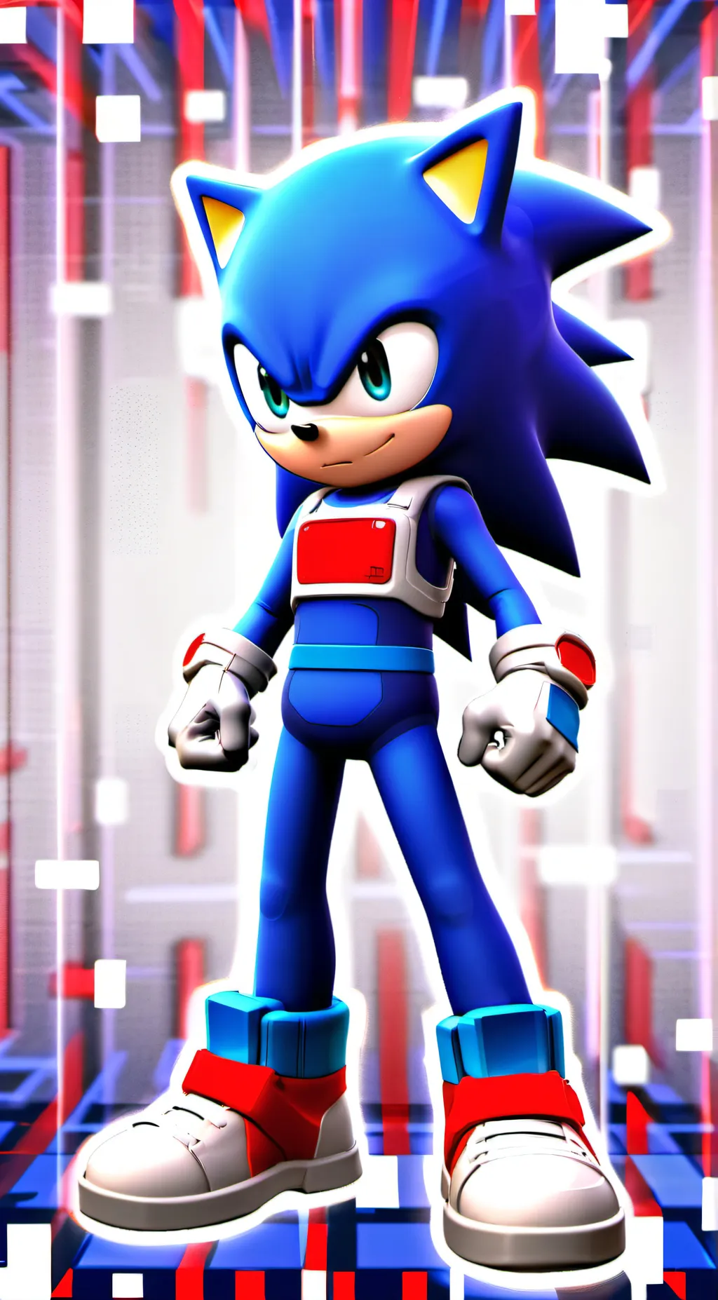 ai character: Sonic the hedgehog background