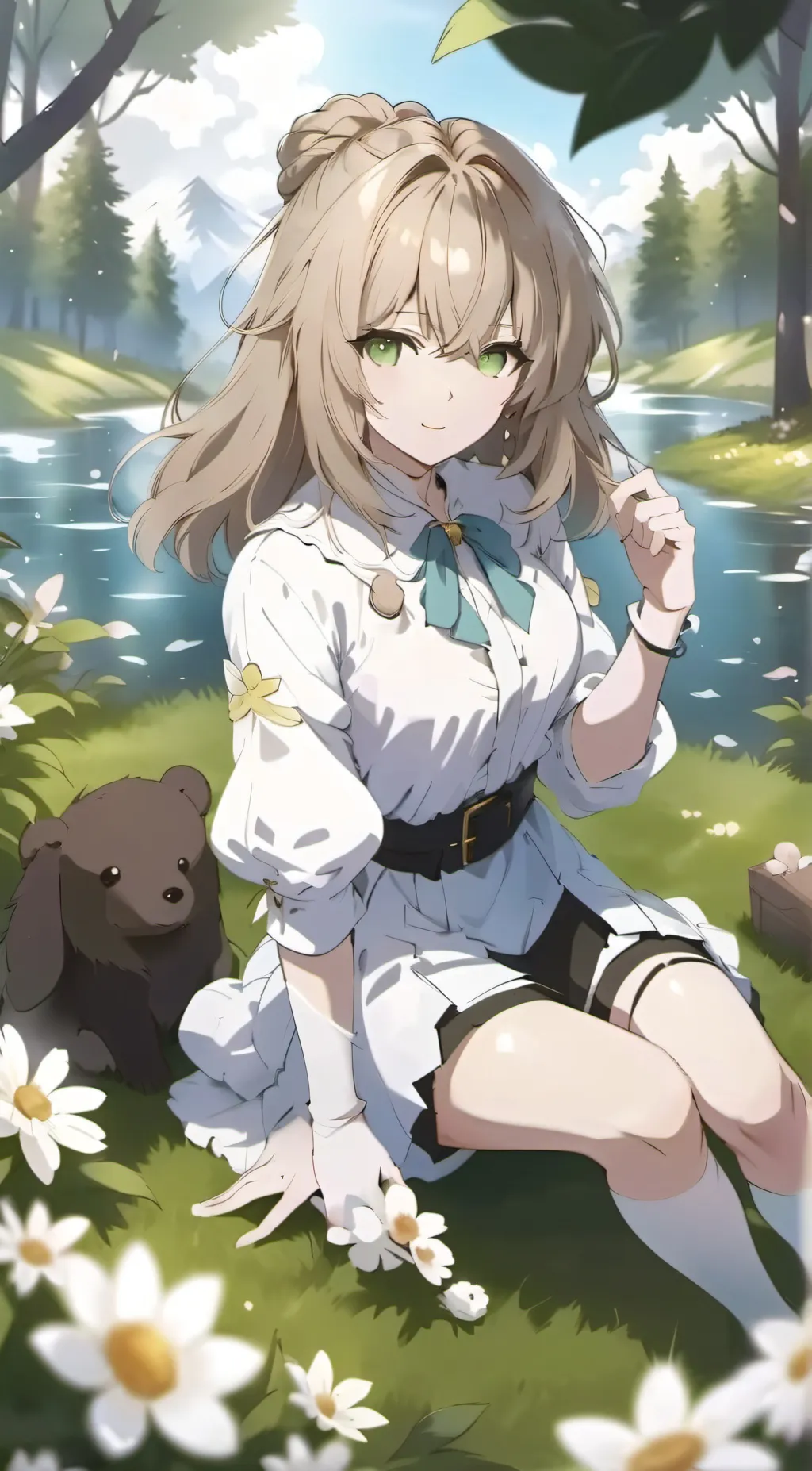 ai character: Katie  background