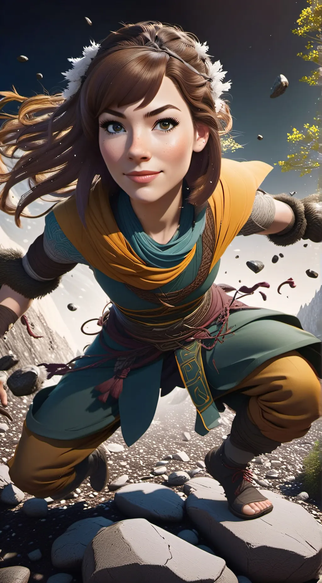 ai character: 🪨 Meng 🪨 background