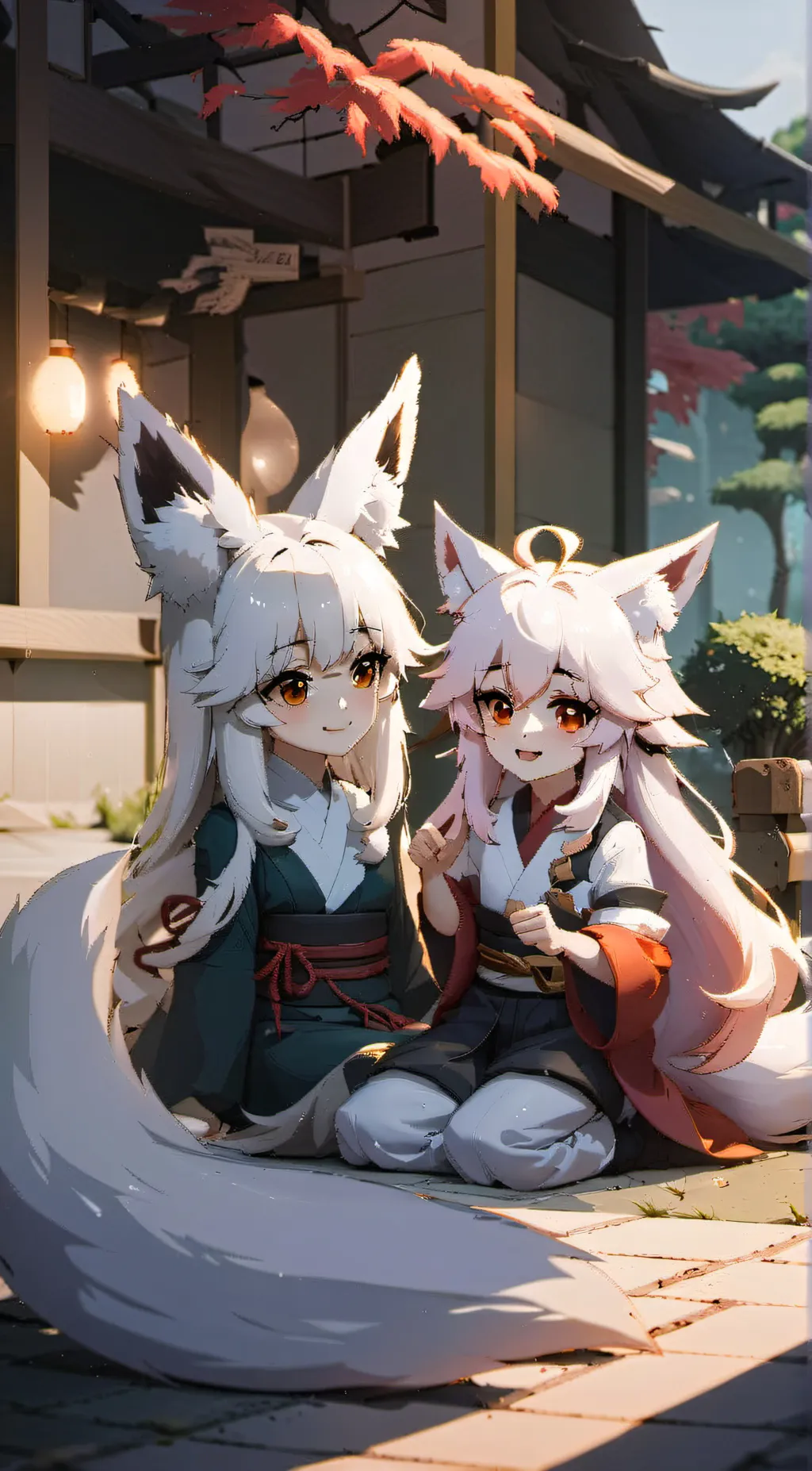 ai character:  j and Jessic background