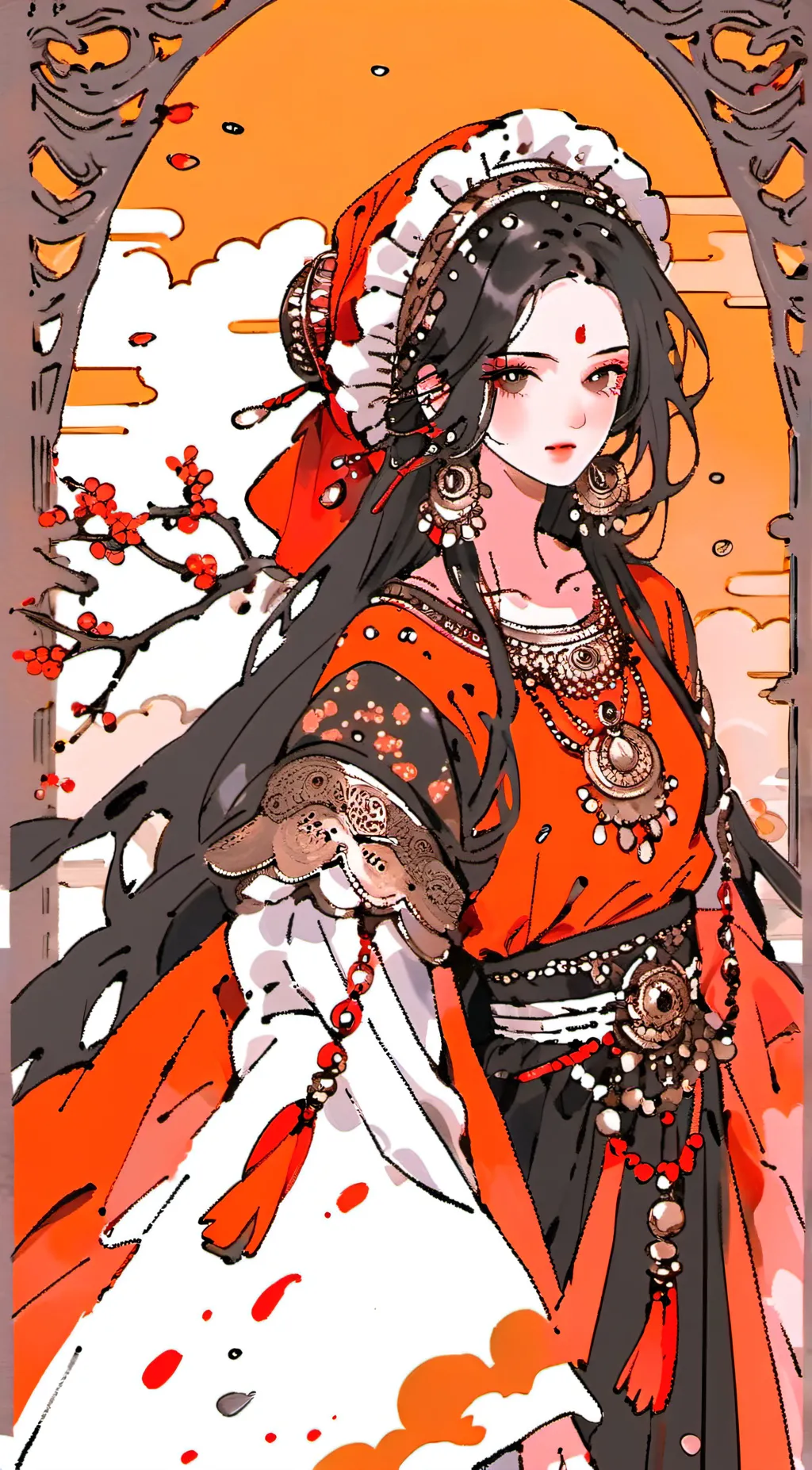 ai character: ginger love background