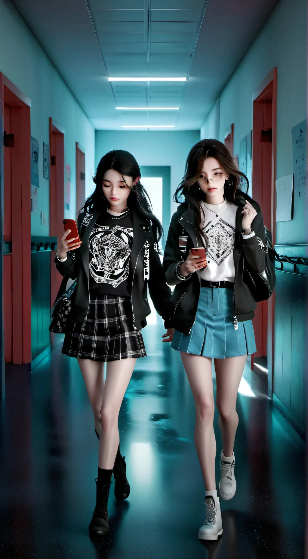 ai character: My school X You background